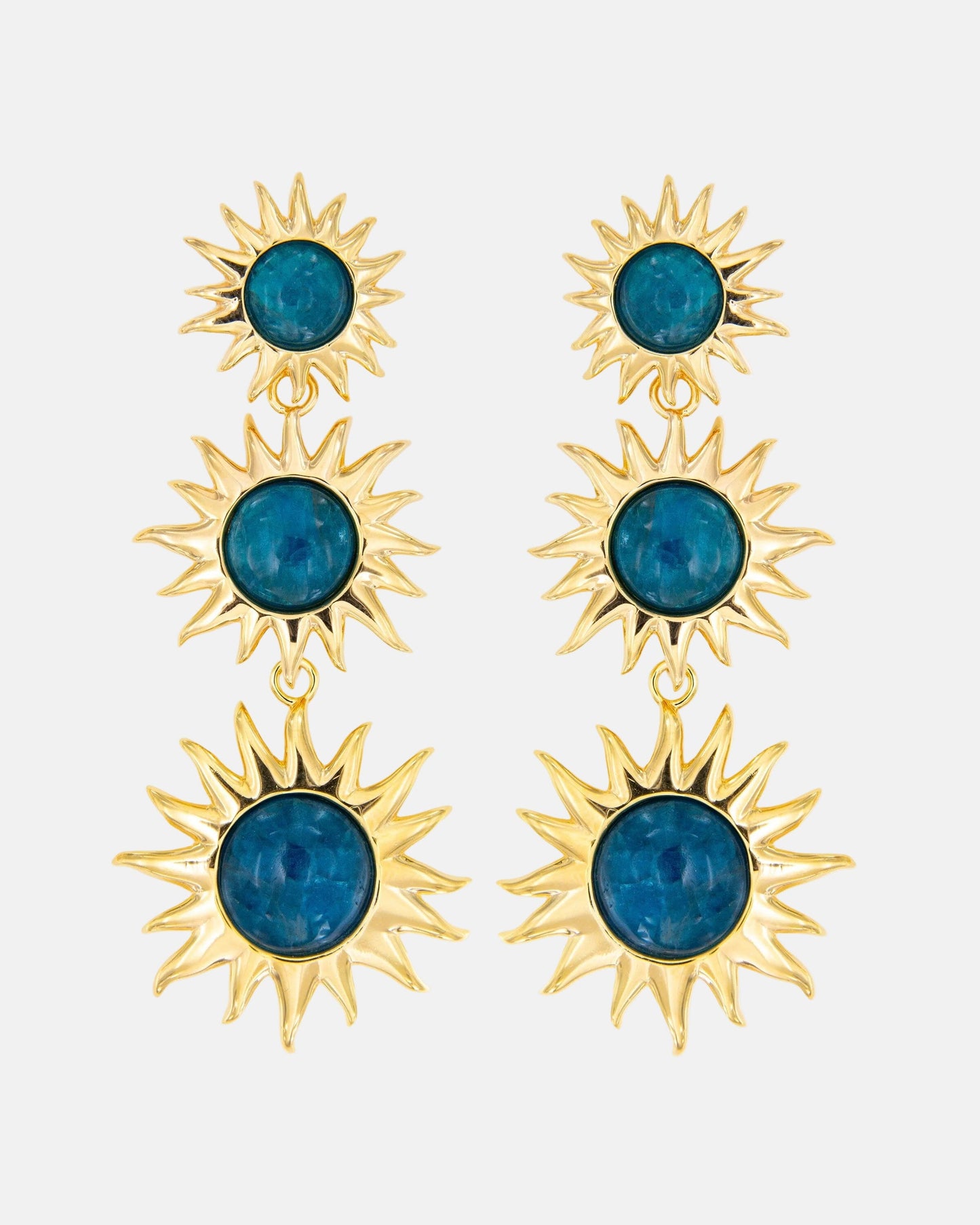 Pendientes Sol Fascinante Apatita Earrings Coolook