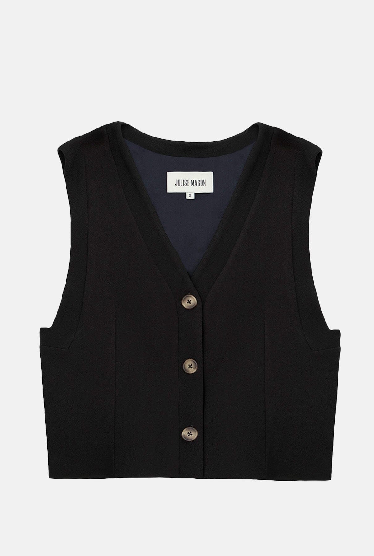 Petra Dark Brown Vests Julise Magon