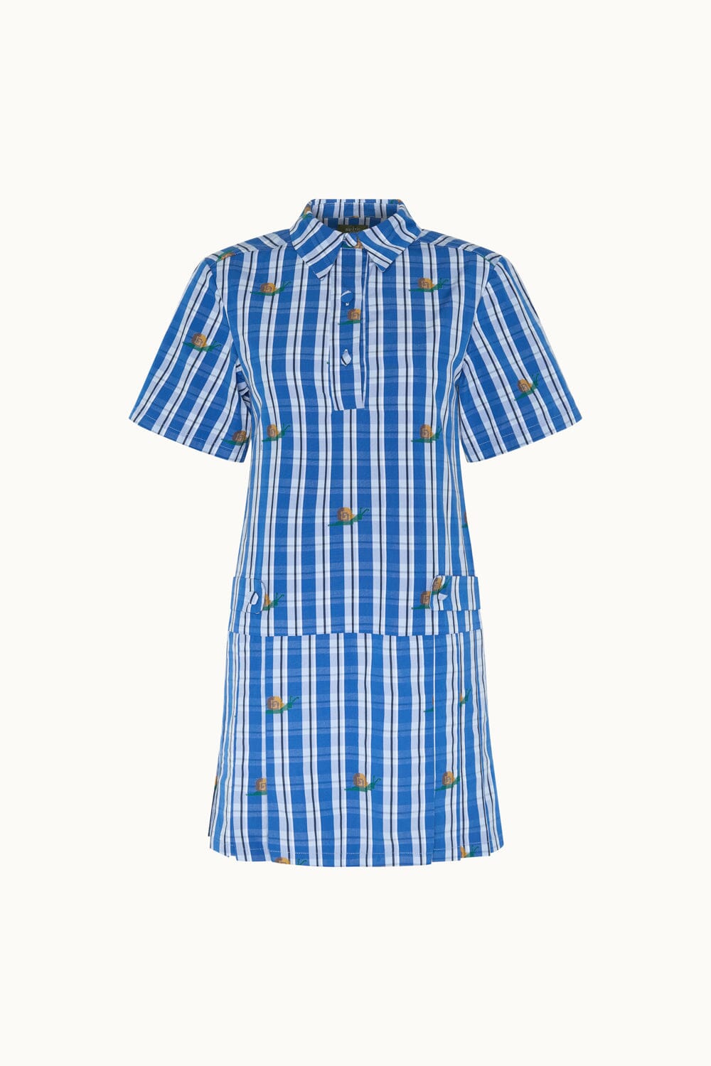 Plaid Blue Dress Vestido Maràvic
