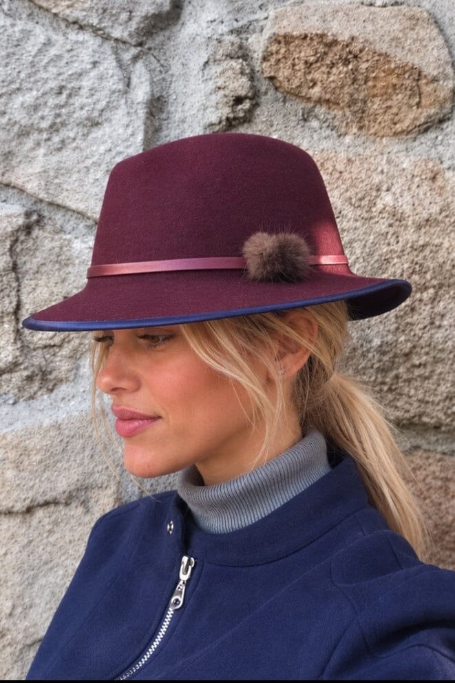 PRE ORDER Paulina burgundy hat Hats Coterelle