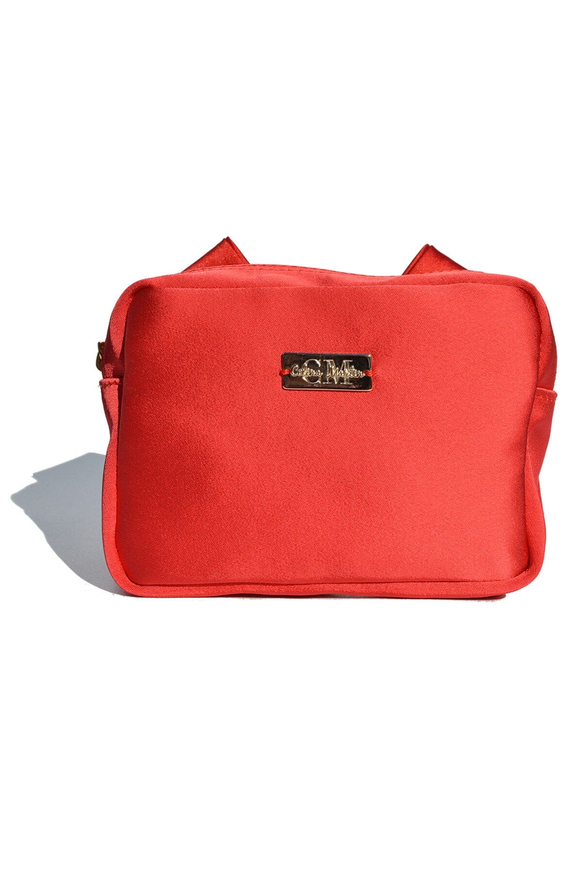Red Satin Pulseta with Bow Hand bags Celina Martin