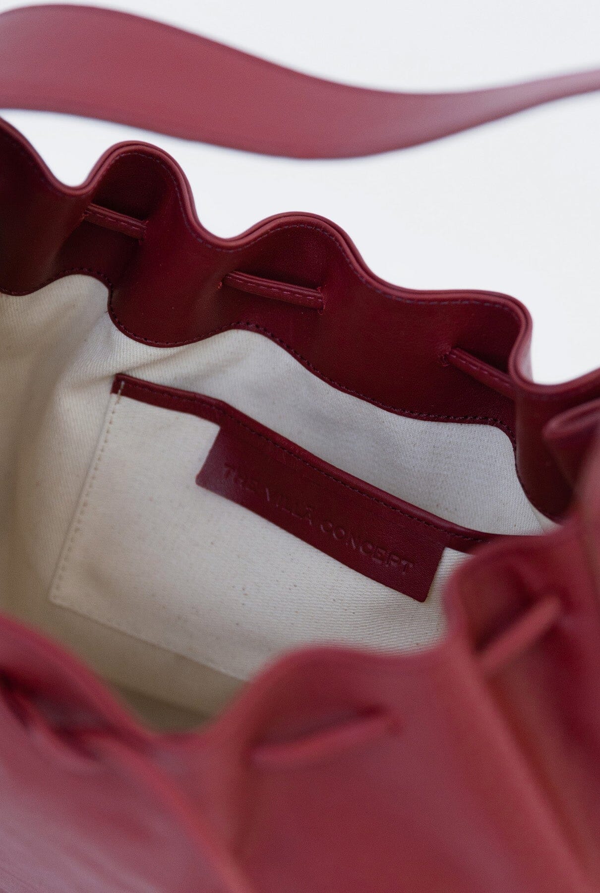 Sac Leather Bag Wine Shoulder bags The Villã Concept