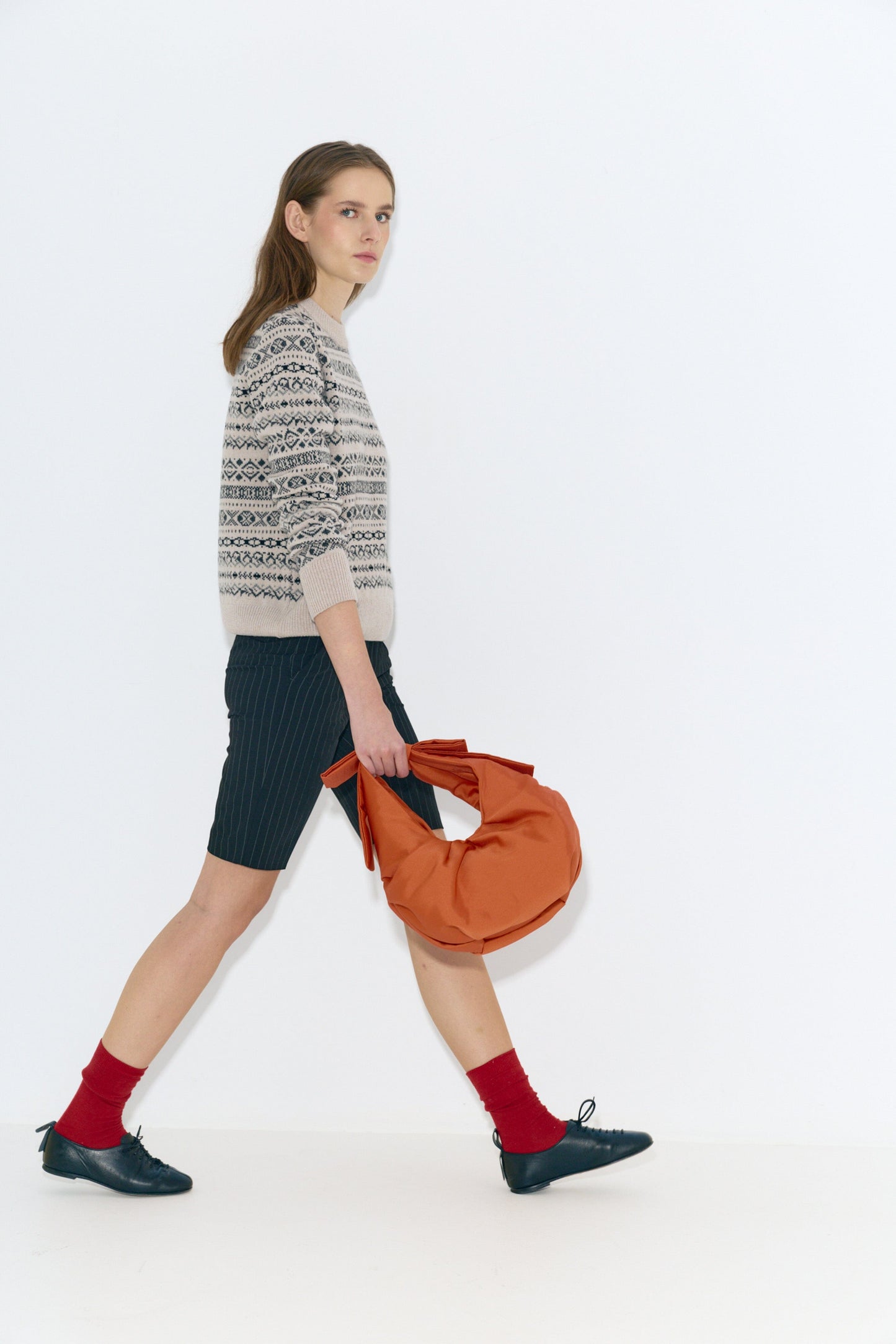 Sara Fair Isle Jumper Beige Sweaters Laia Alen