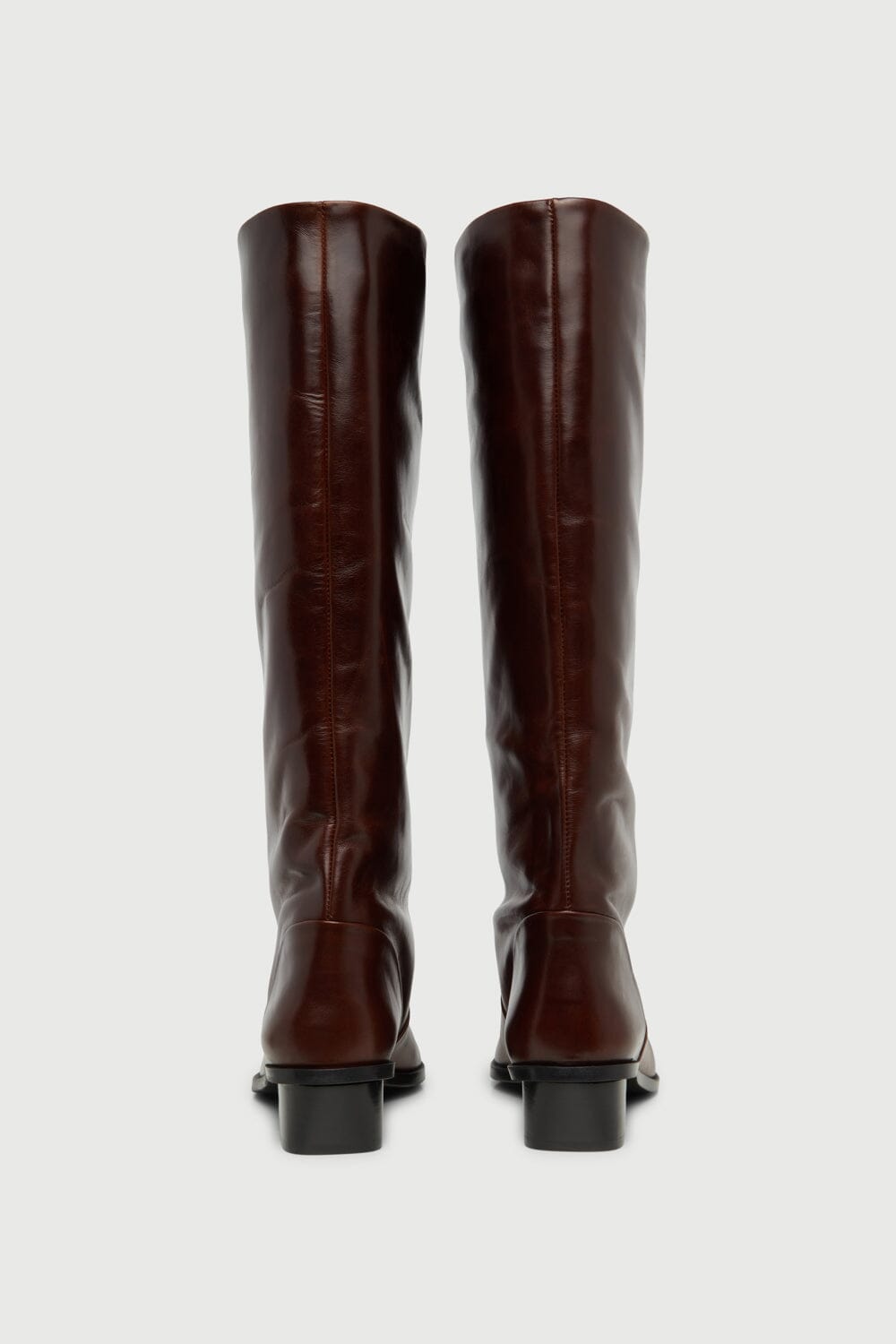 Sarah Boots in Chocolate Leather Boots AUGUSTA