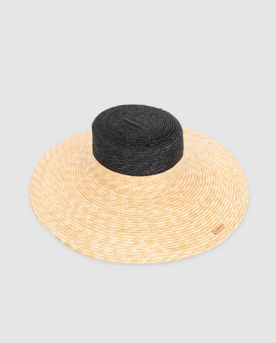 Sombrero Cuchi bicolor natural & negro Hats Zahati
