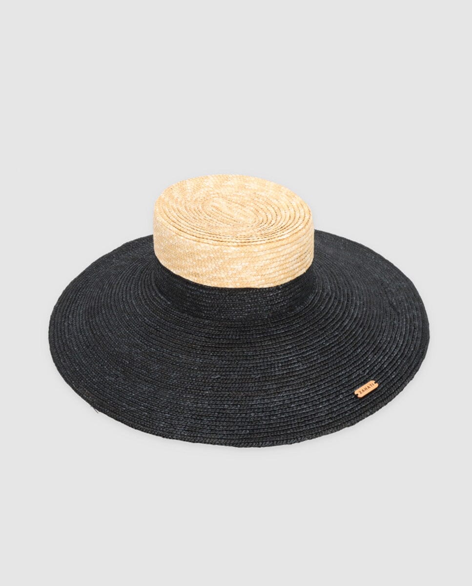 Sombrero Cuchi bicolor negro & natural Hats Zahati