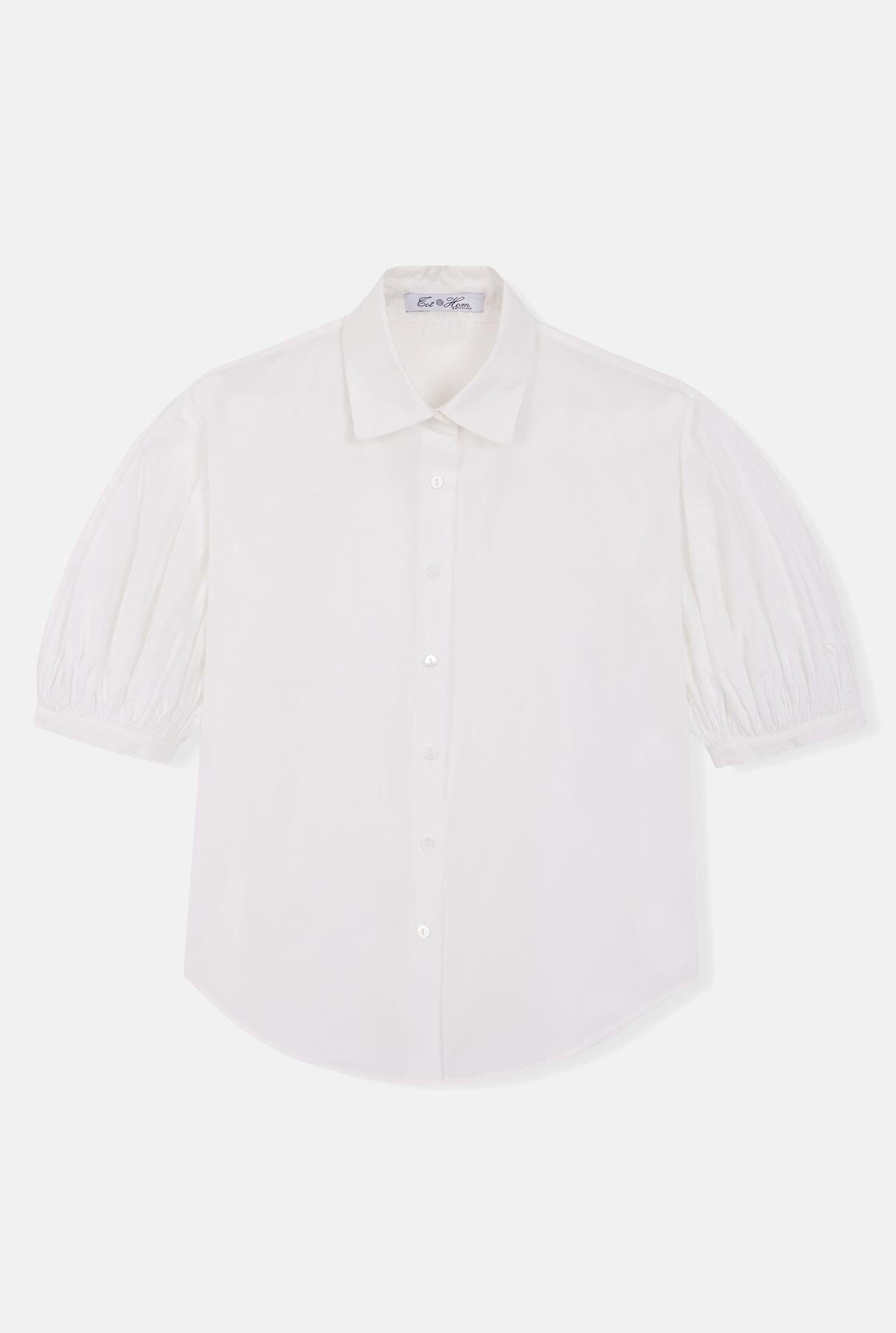 Taffeta blouse with puffed sleeves Tops and Blouses Tot-Hom