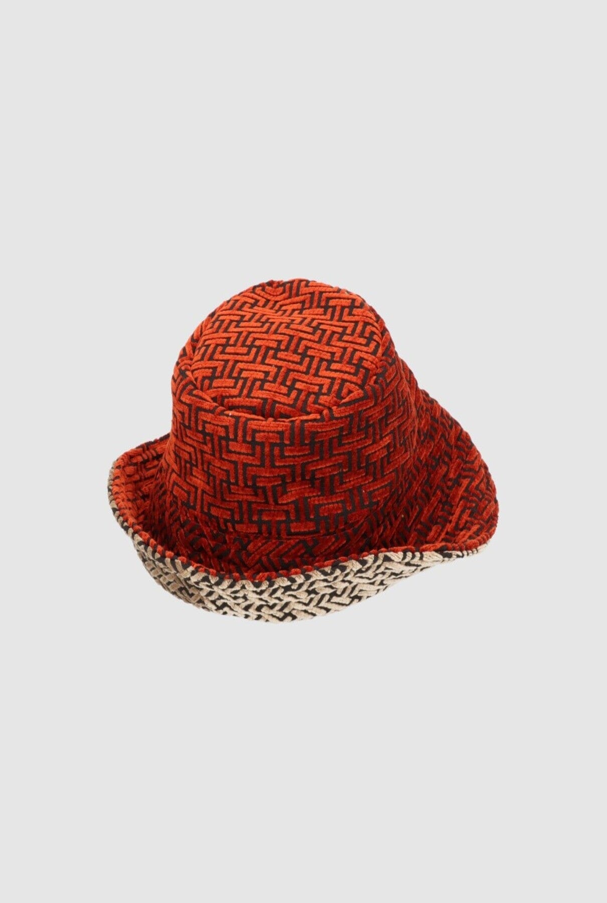 Tetrix Hat Red‑Taupe Hat Zahati