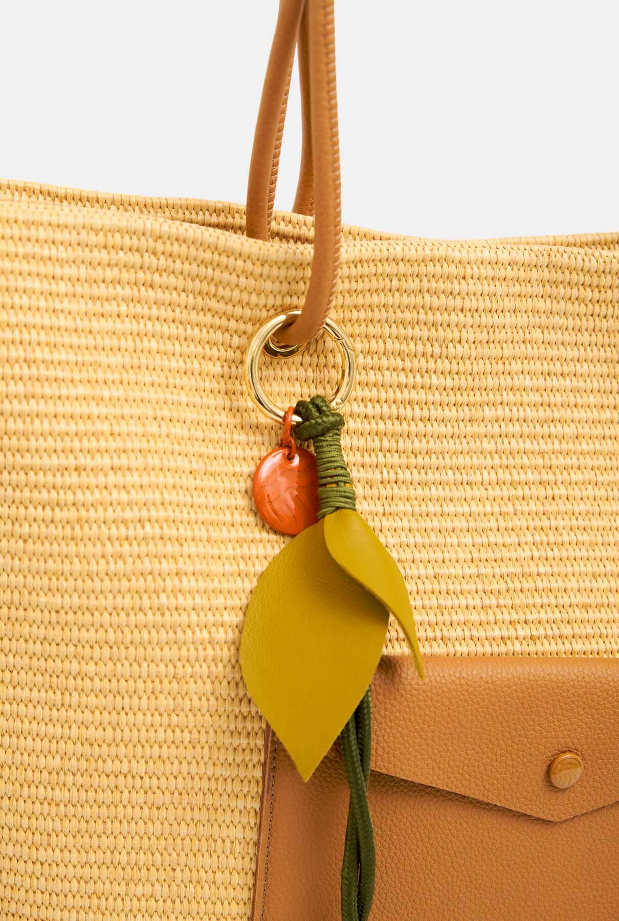 THE BRISA SHOPPER CAMEL Tote bags The Bag Lab
