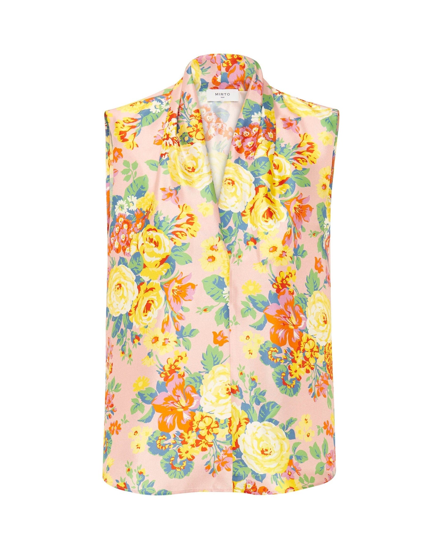 Top fluido rosa de seda Tops and Blouses Mirto