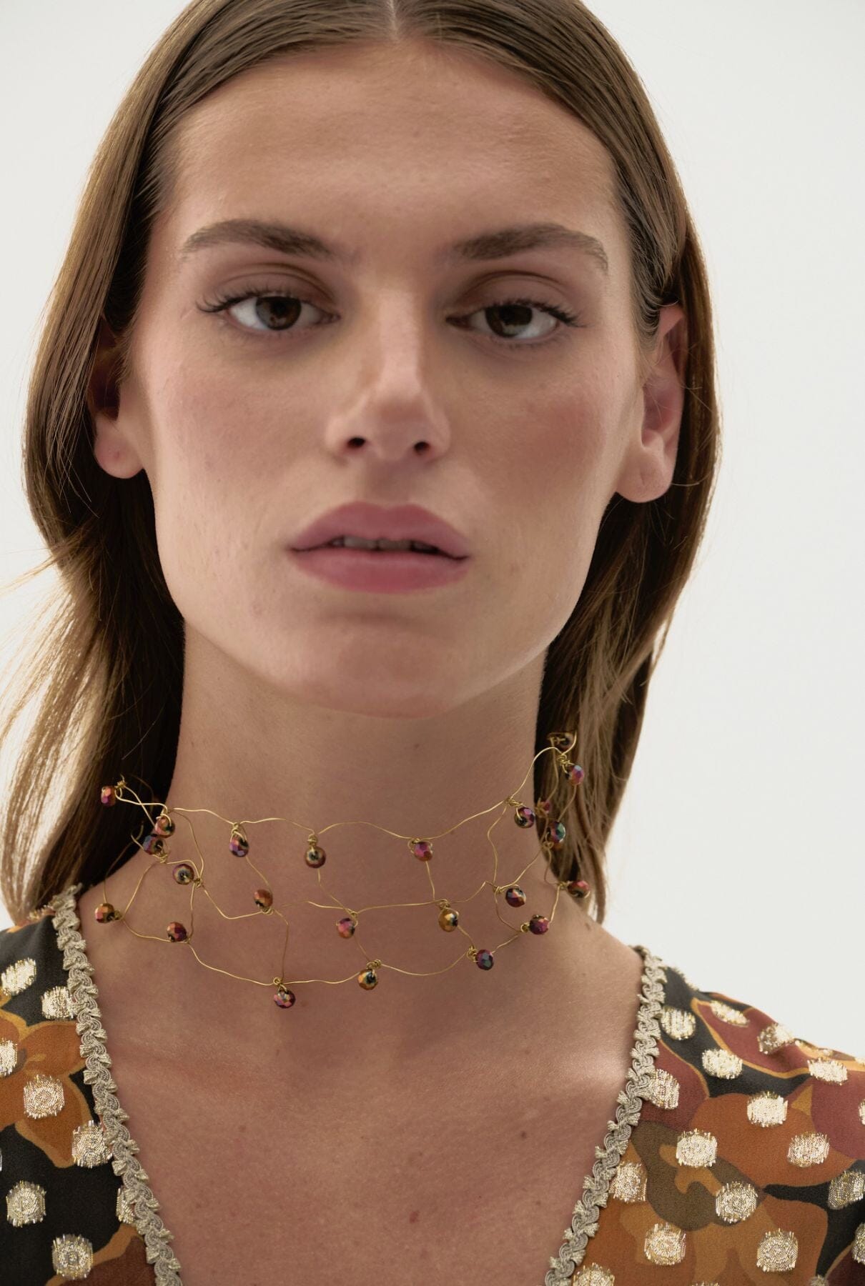 Triple Checkerboard tornasolado Earrings Verili