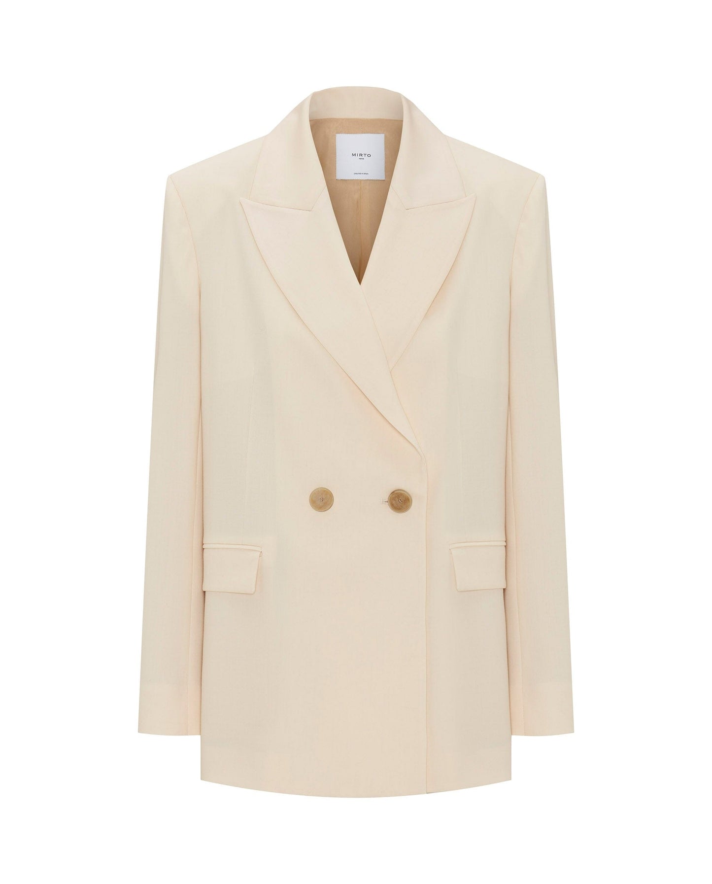 Vanilla wool crossed blazer Jackets Mirto