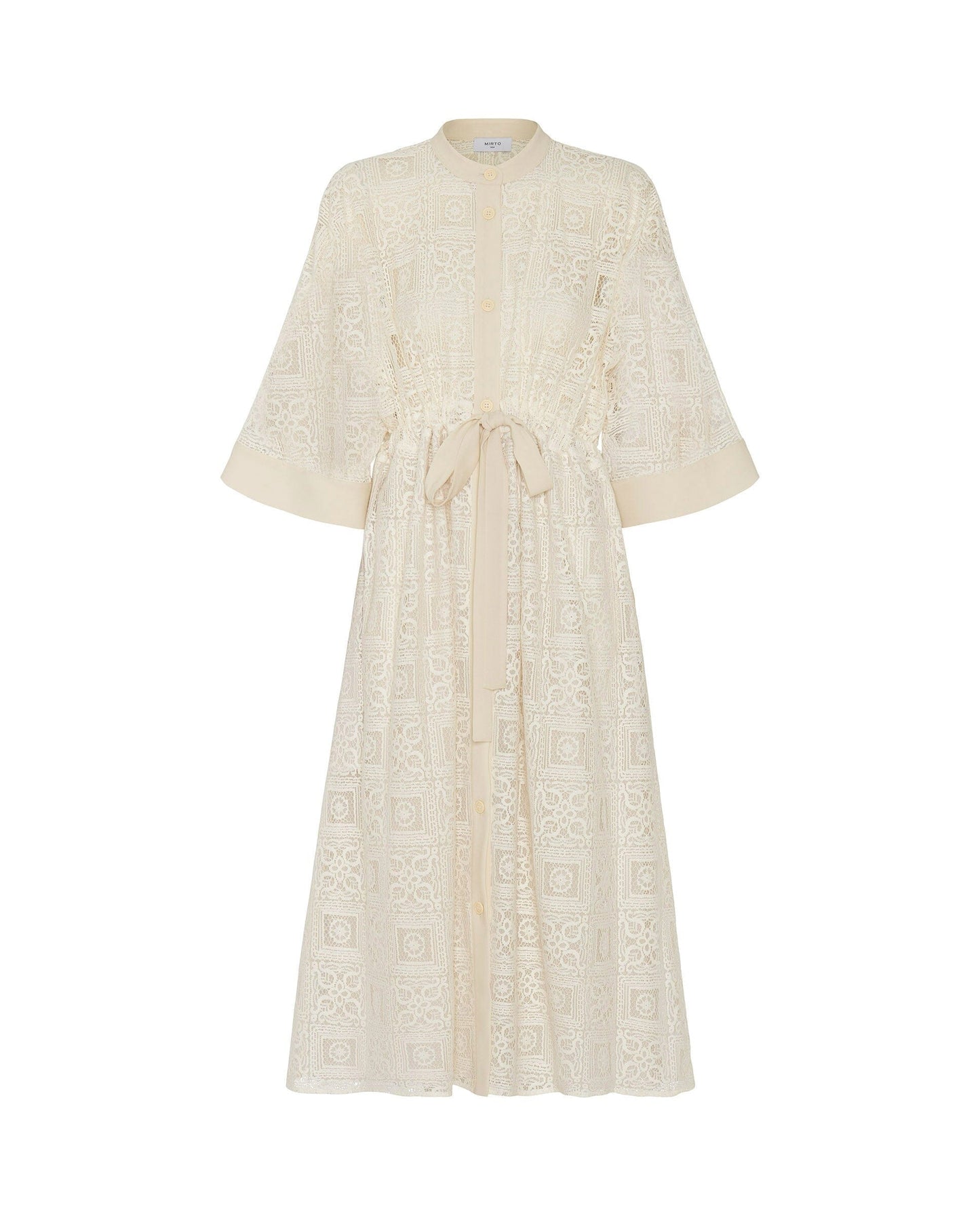 Vestido camisero de encaje MUJER / VESTIDOS Mirto