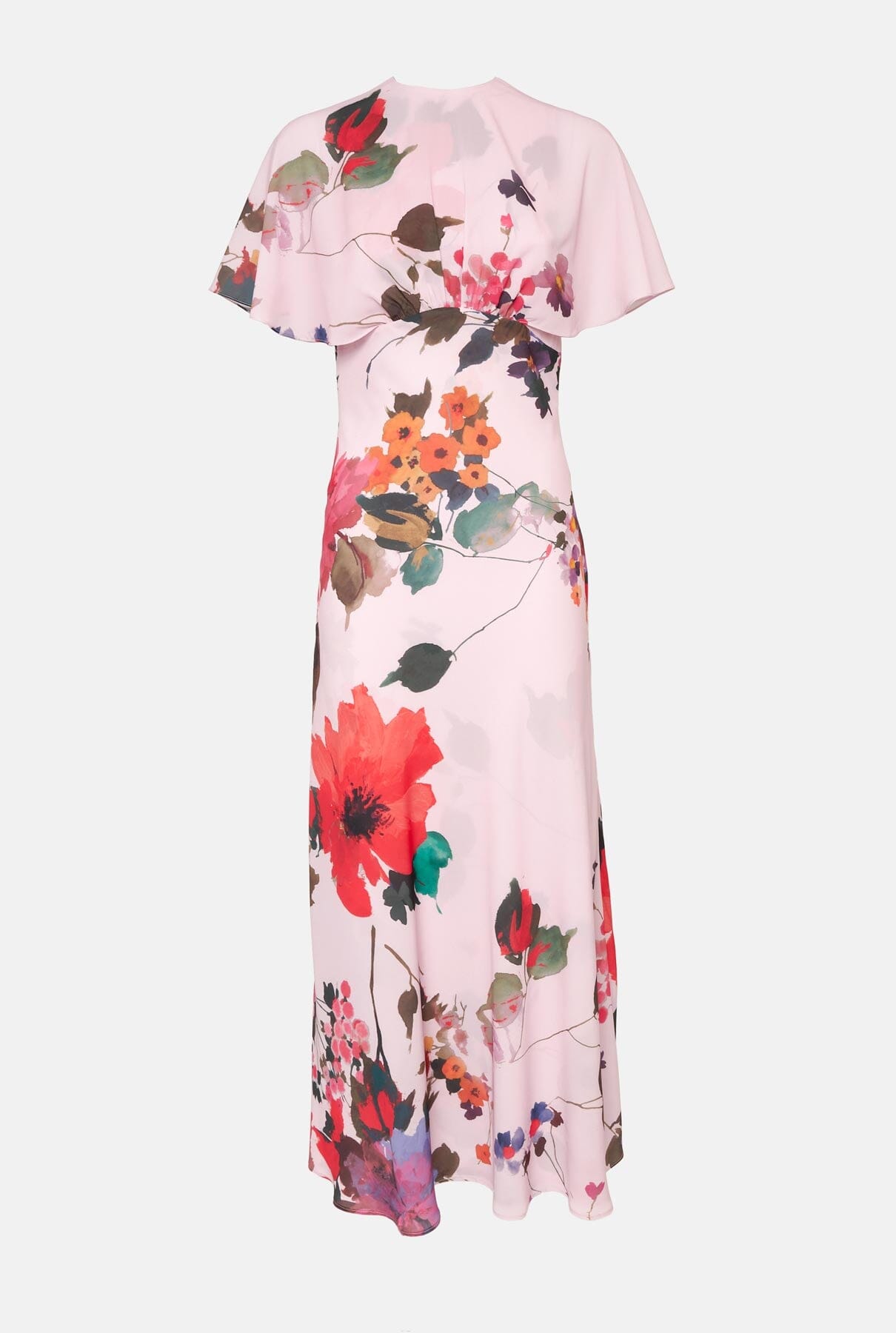 Vestido capelina flores acuareladas Dresses Juan Vidal