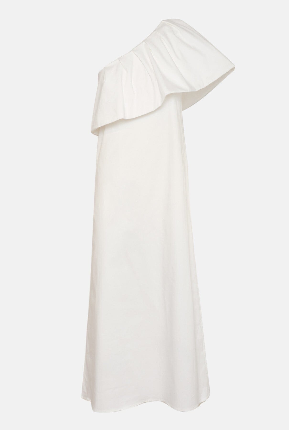 Vestido con volante - blanco Dresses Miguel Marinero