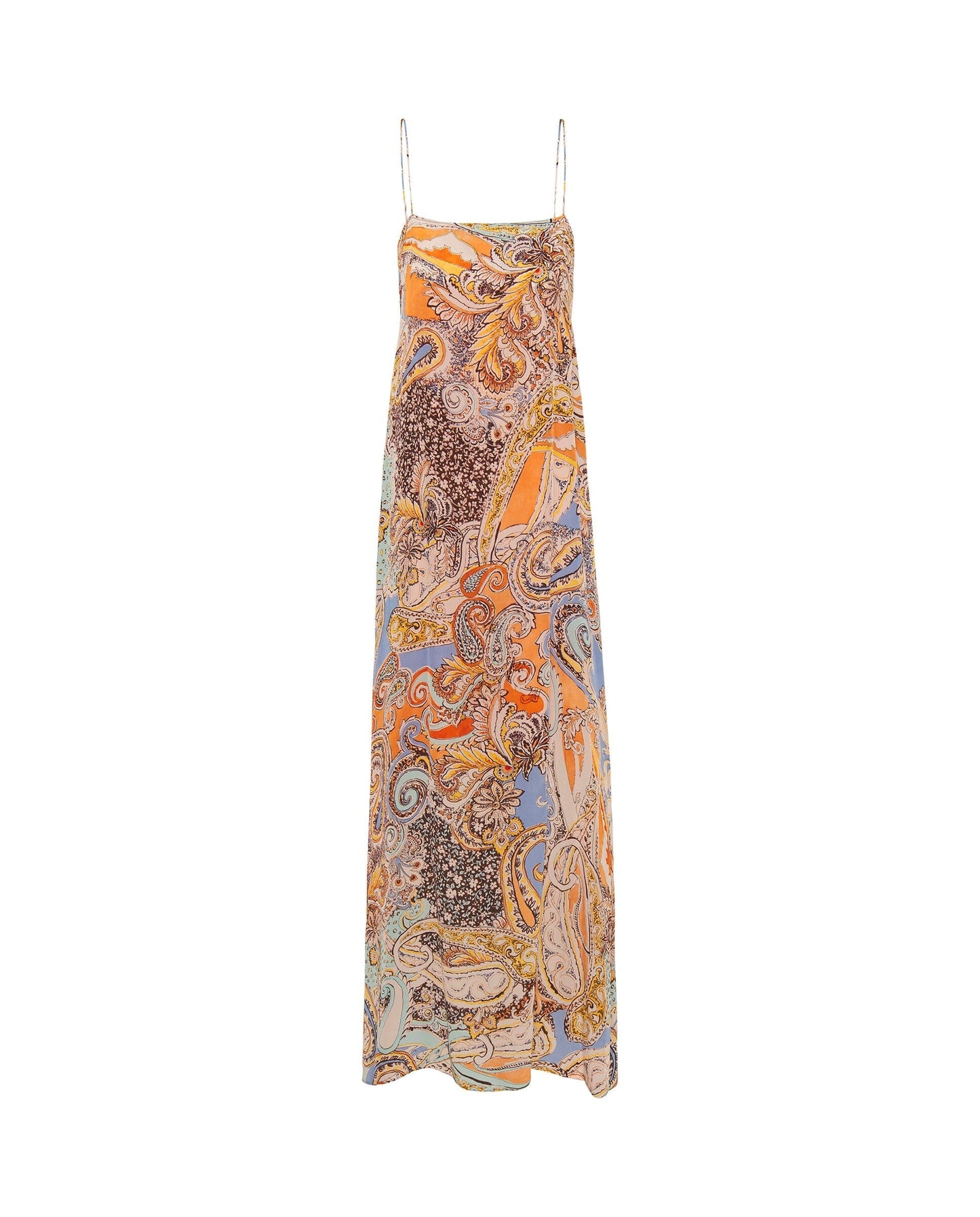 Vestido largo fluido estampado paisley. Dresses Mirto