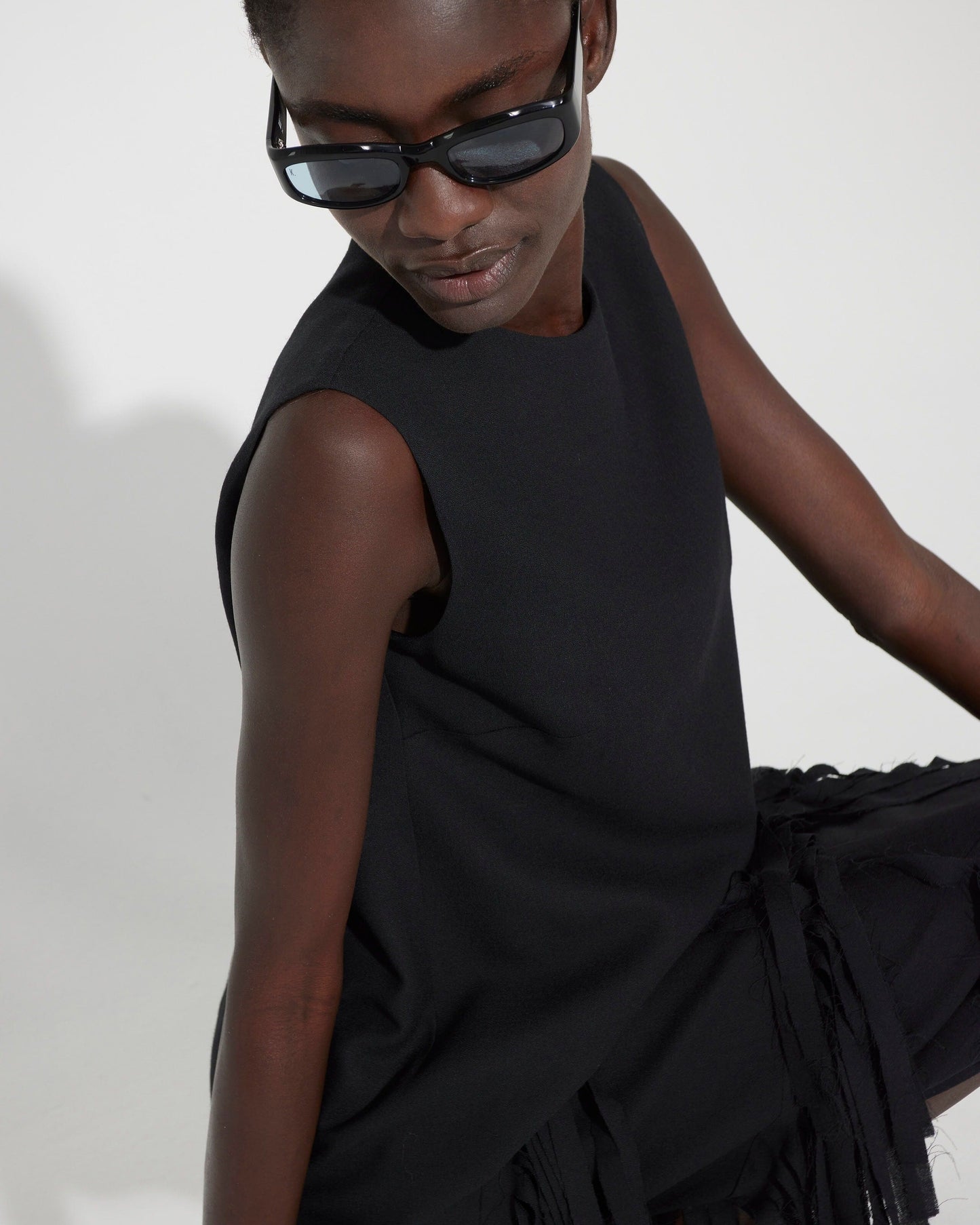 Vestido midi con flecos rusticos Dresses Tot-Hom