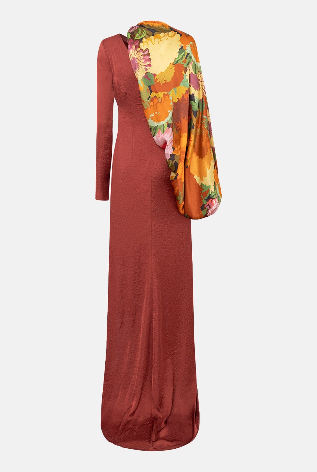 Vestido Oliva Asimetrico Marron Dresses Marta Martí