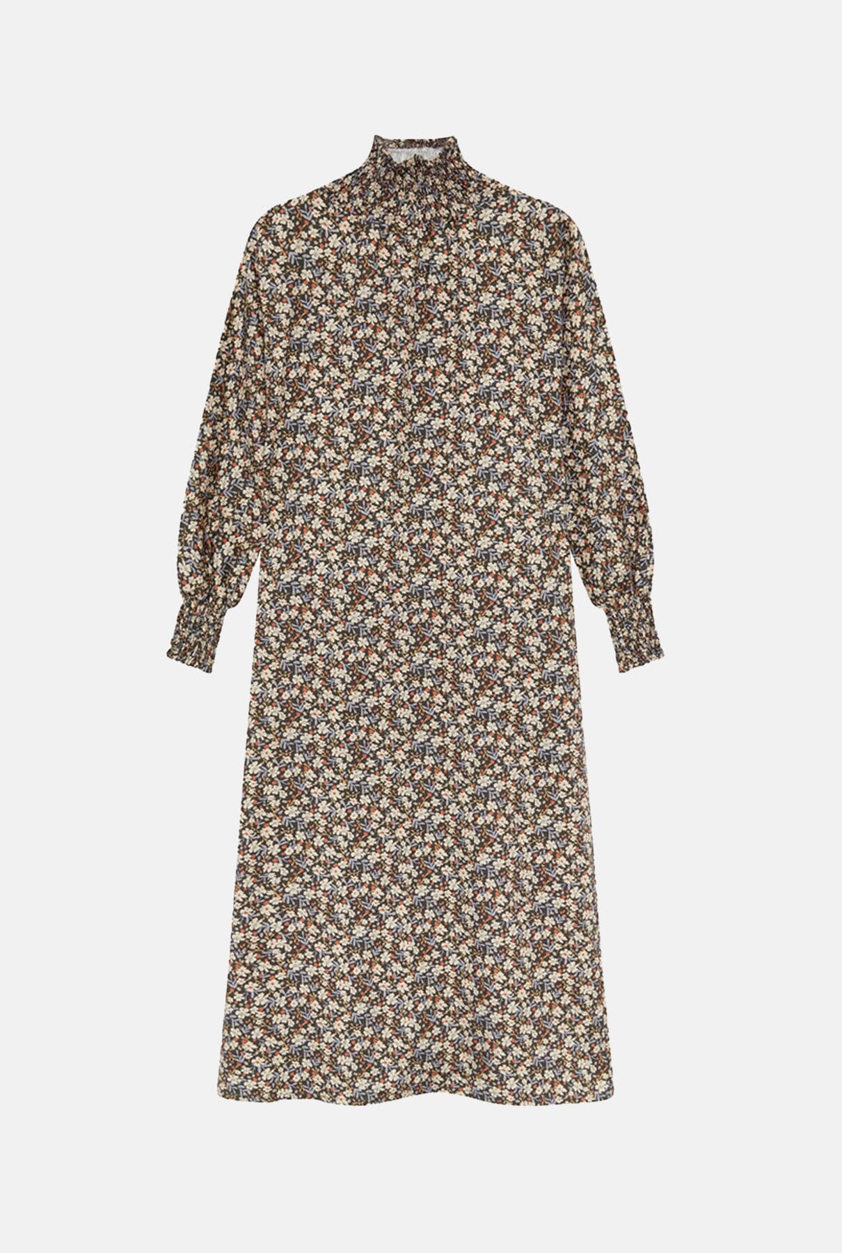Vestido Patricia Largo Flores Negras Dresses Julise Magon