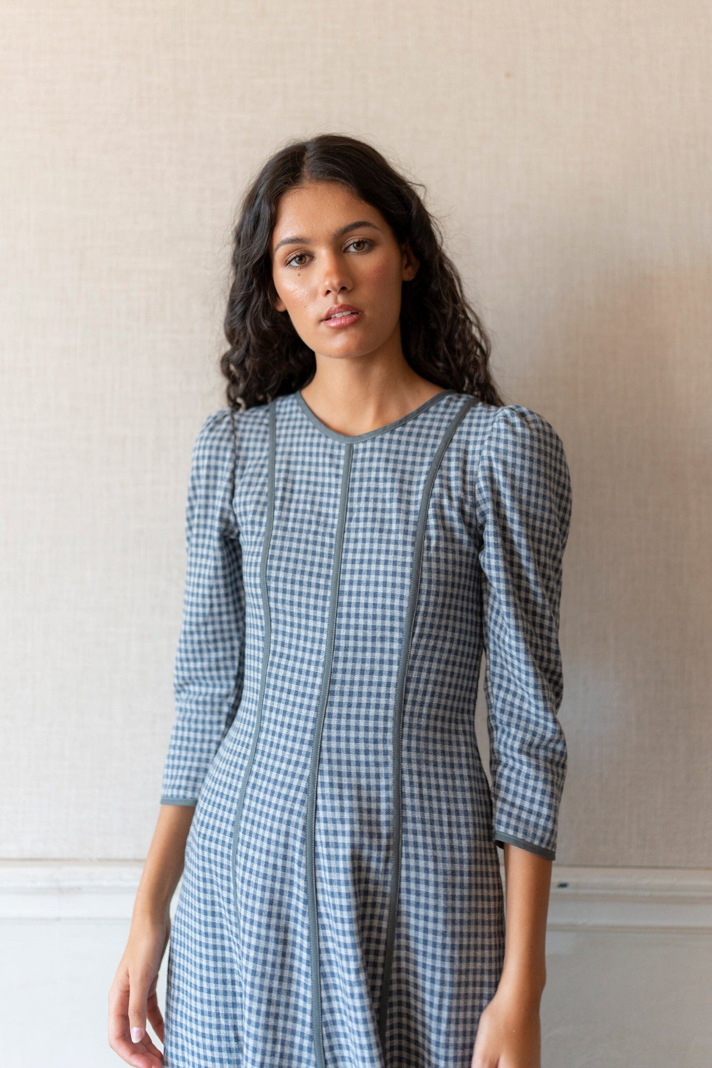 Vestido Vichy Bleu Dresses Vano Studio