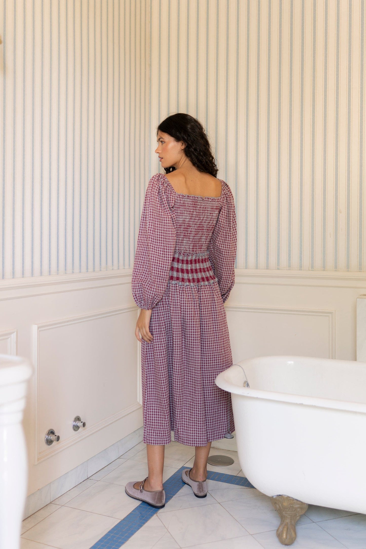 Vestido Vichy Rouge Dresses Vano Studio