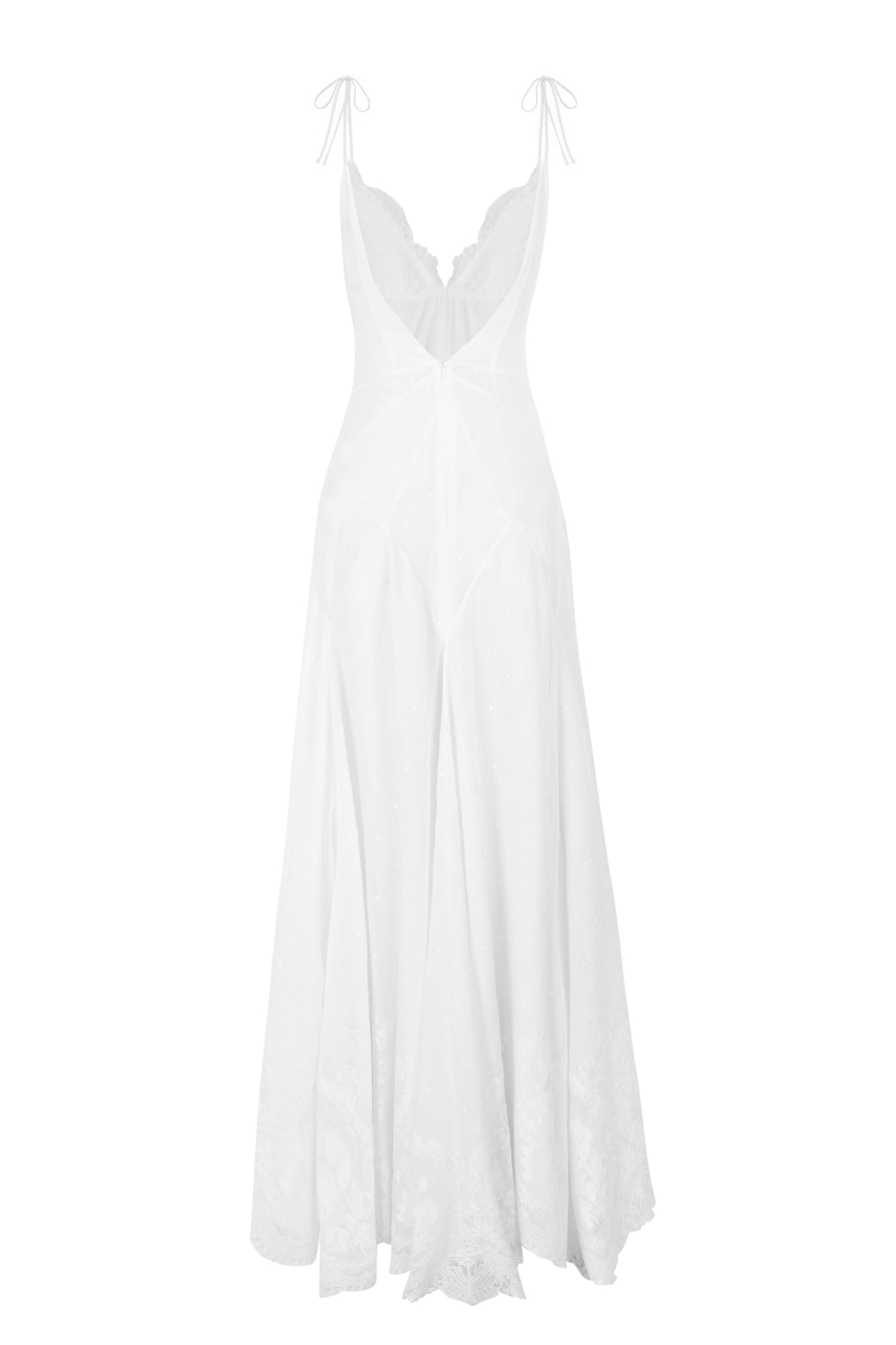 White Lace Long Dress Dresses PALOMO SPAIN