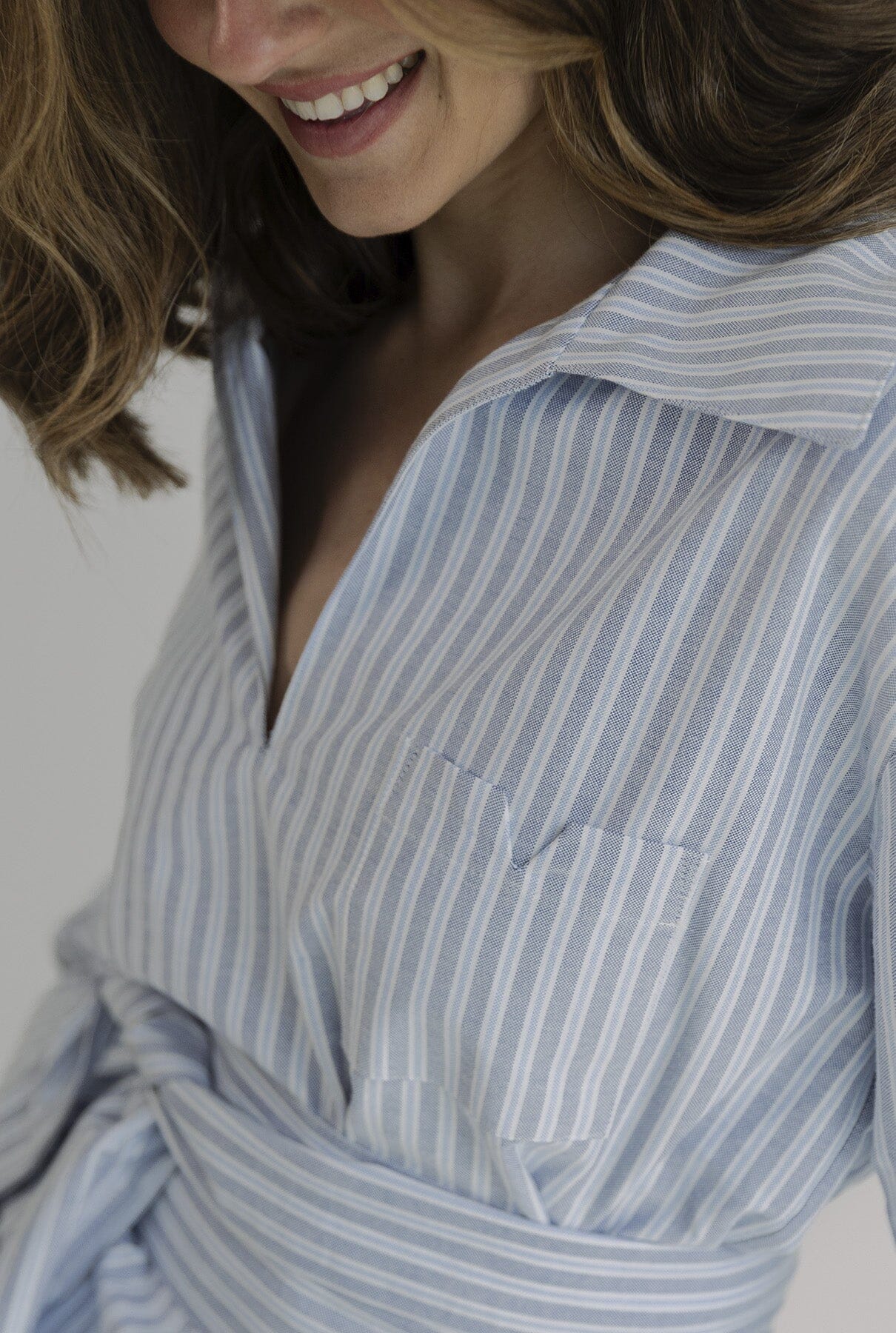 Wrap Up Shirt Blue Shirts & blouses The Villã Concept