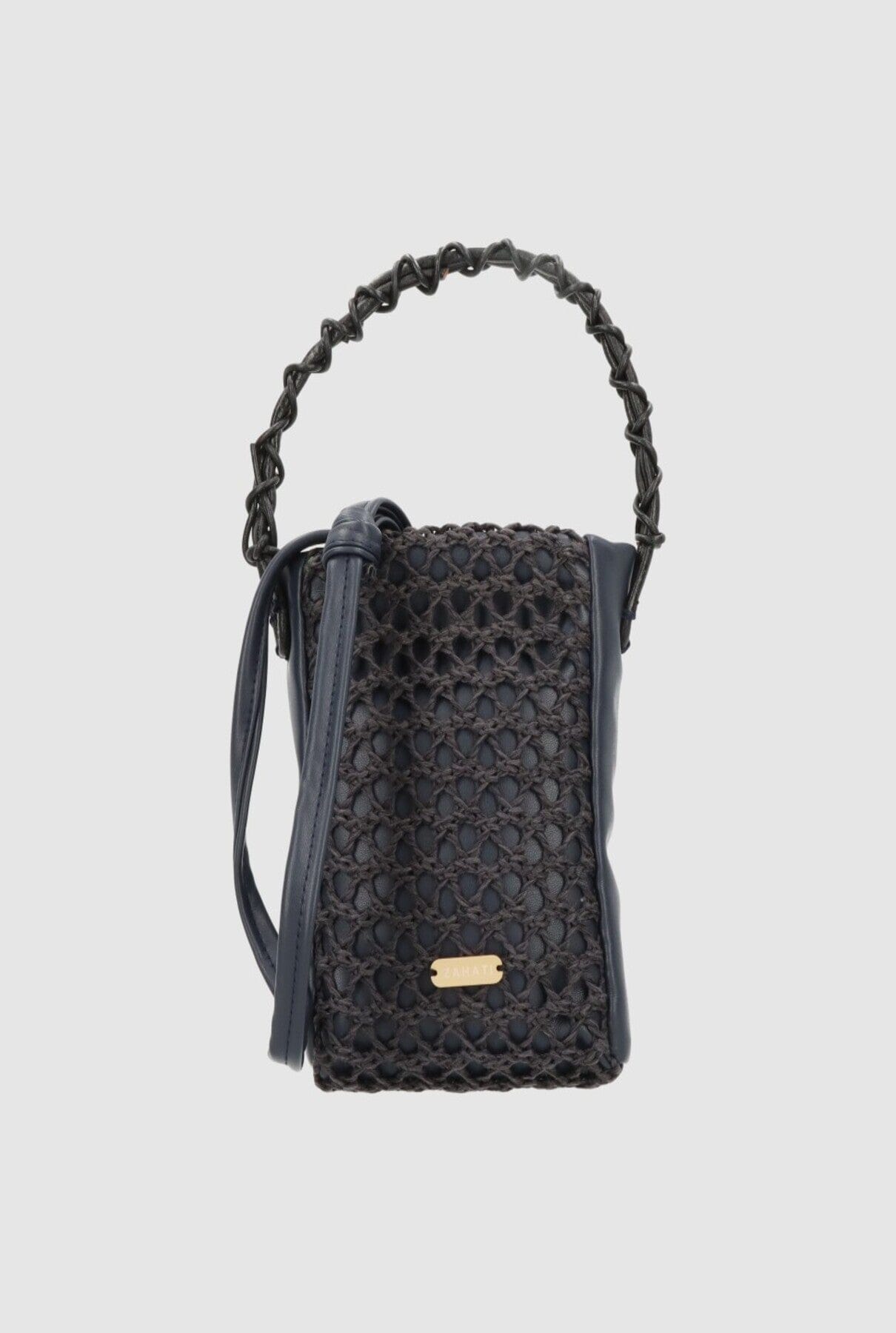 Zigzag Mini Bag Navy Blue Crossbody bags Zahati