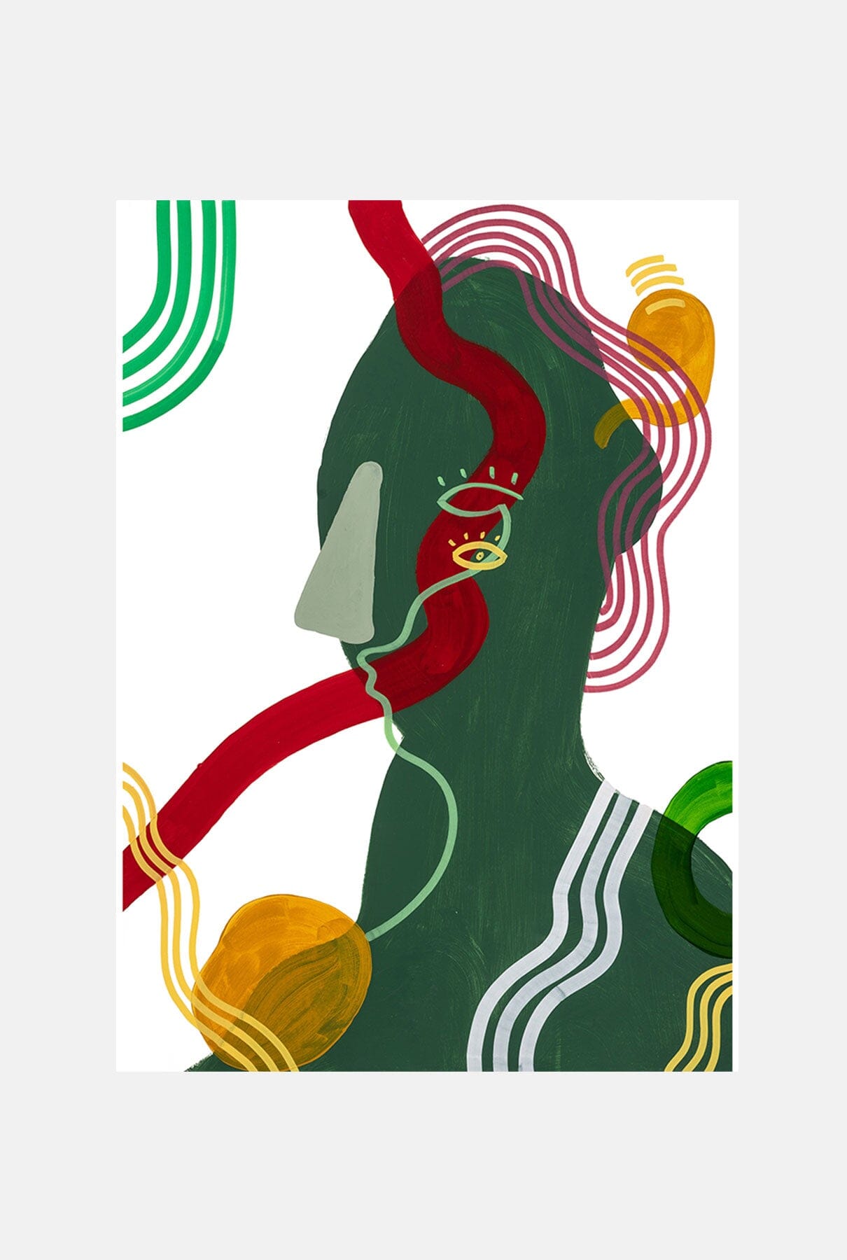 AceitUNO Paintings Máscaraqueespalda