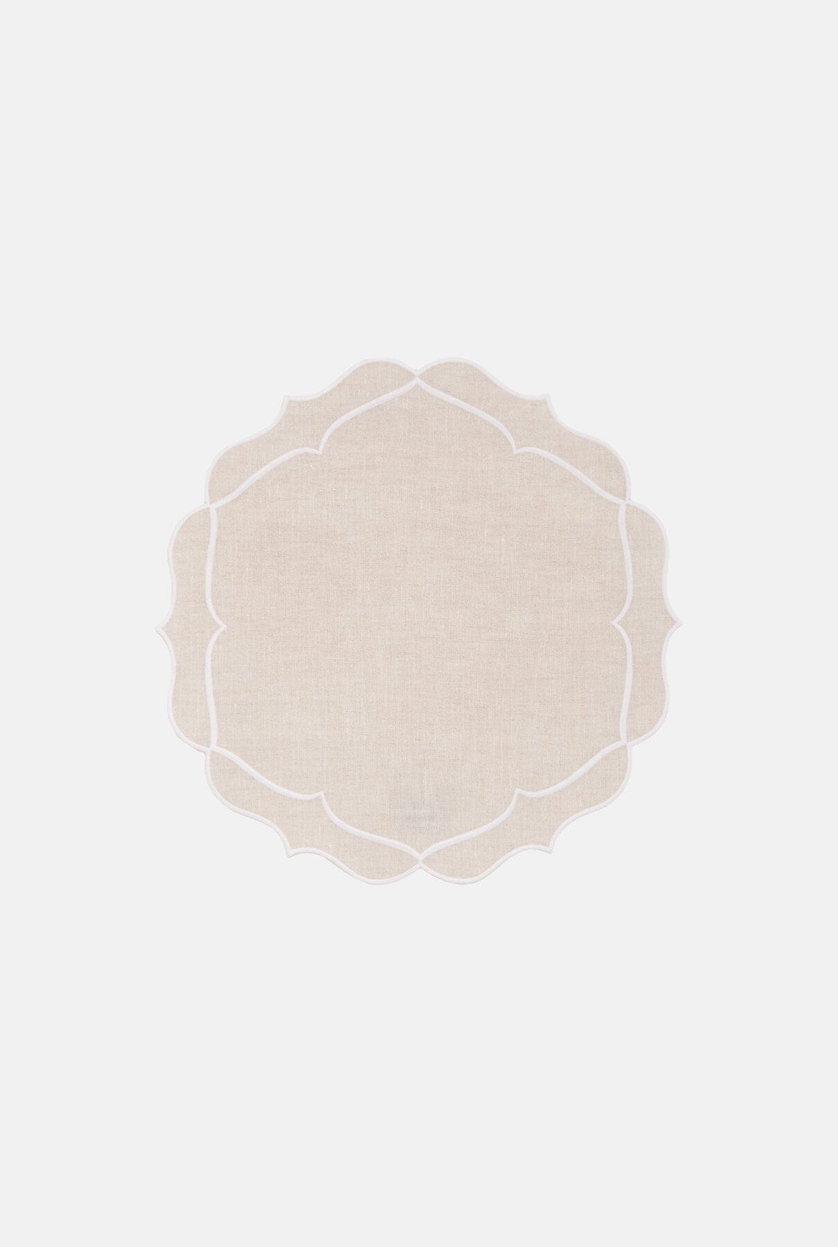 Alhambra beige placemate Tablewear Los Encajeros