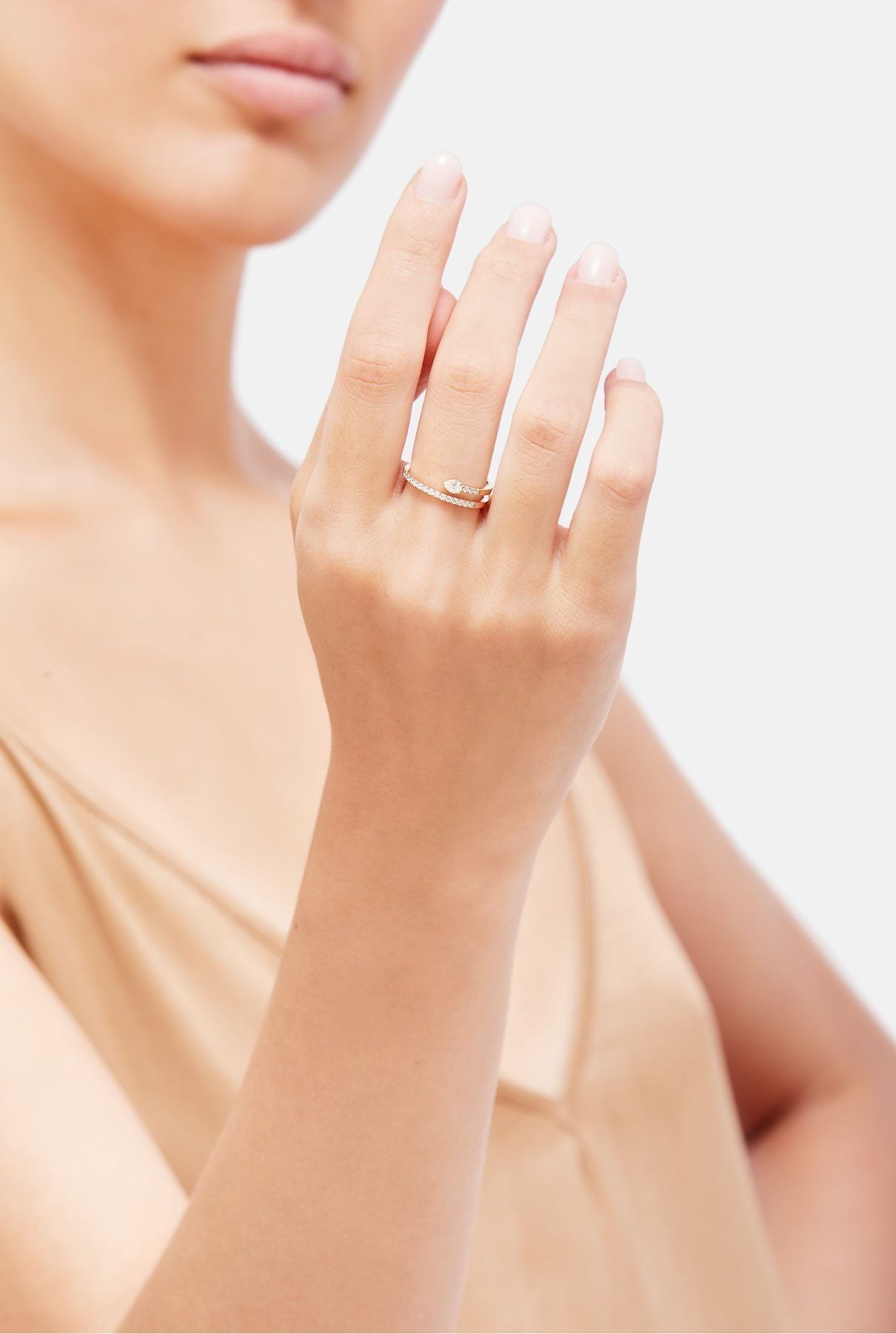 ANILLO SATÉLITE DE SAUDADE ring Gold & Roses