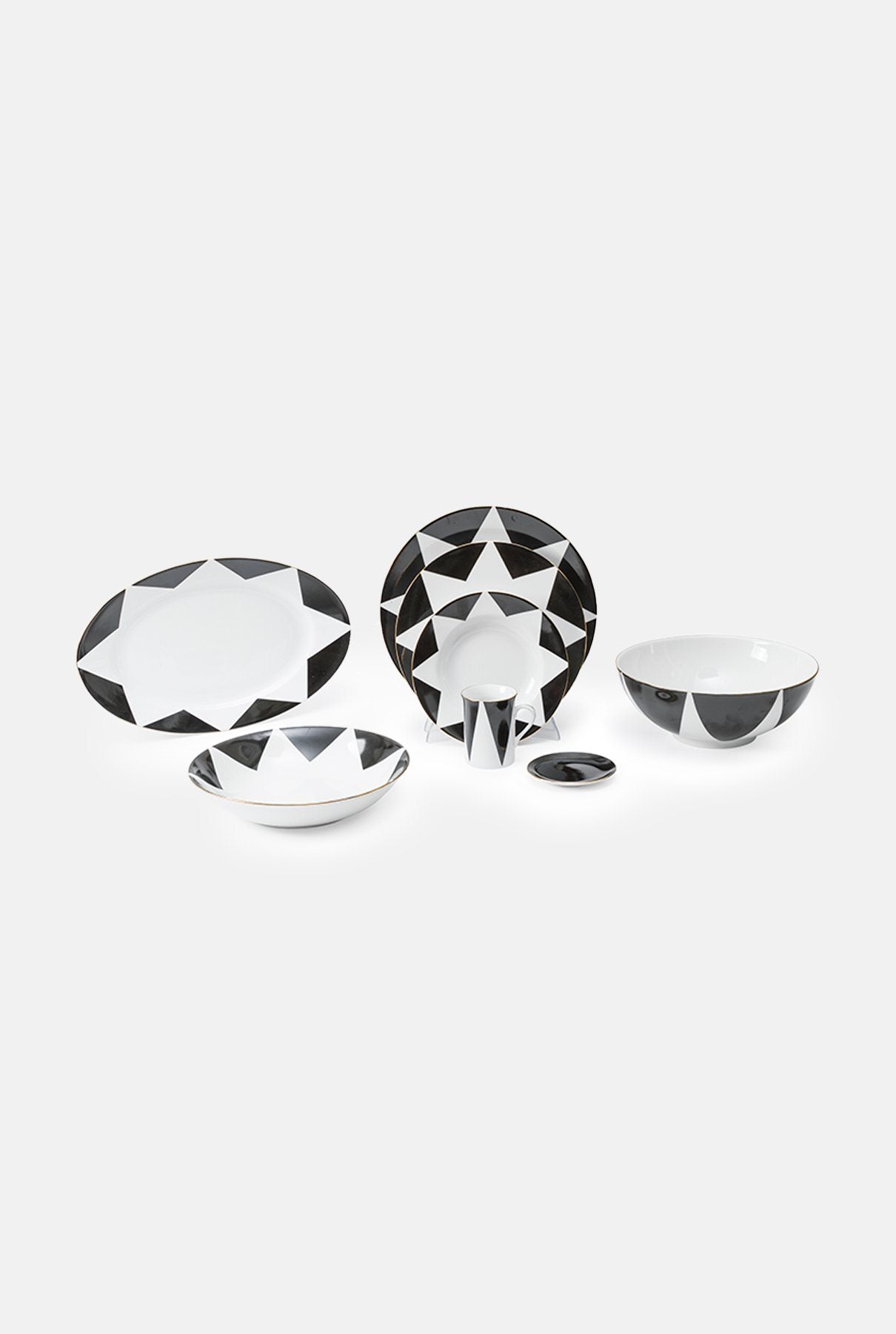 Bajoplato Peaks - 6 units decorative art Molecot