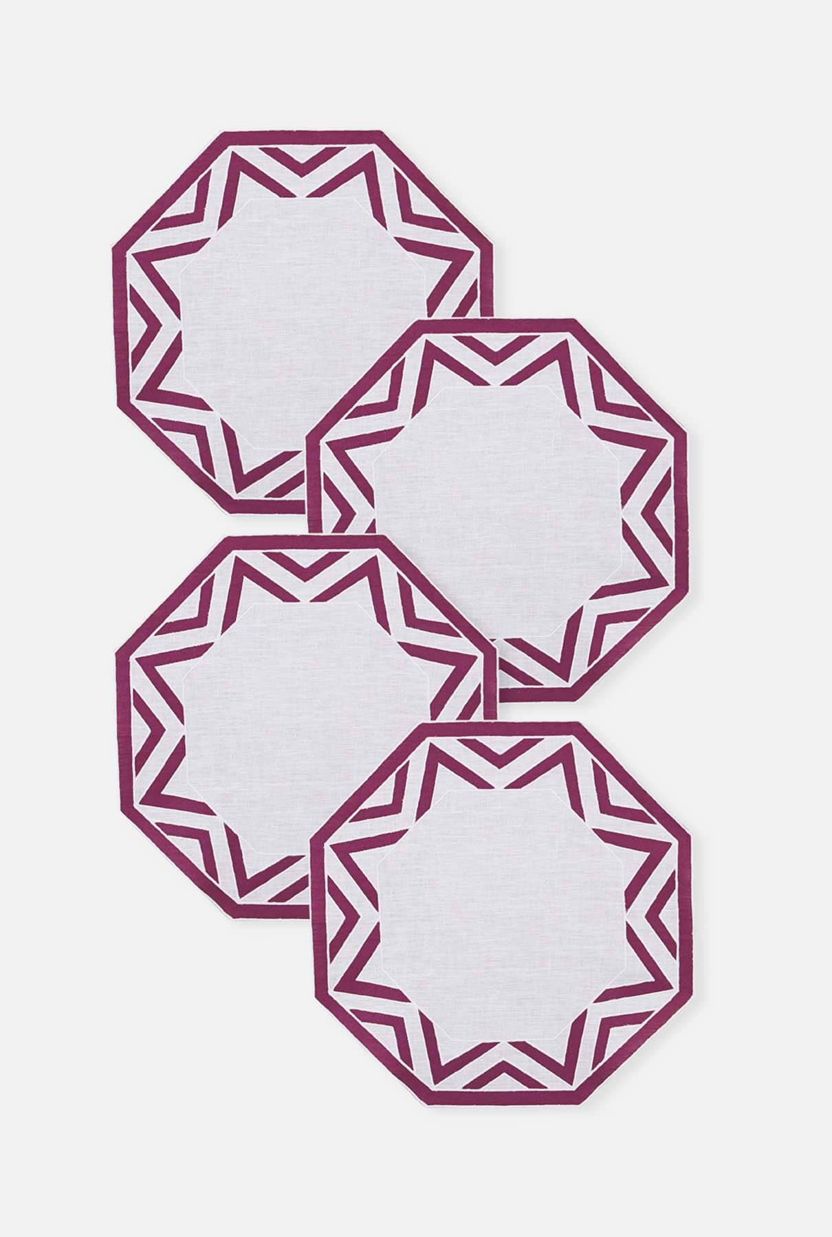 Bali eggplant placemate Tablewear Los Encajeros