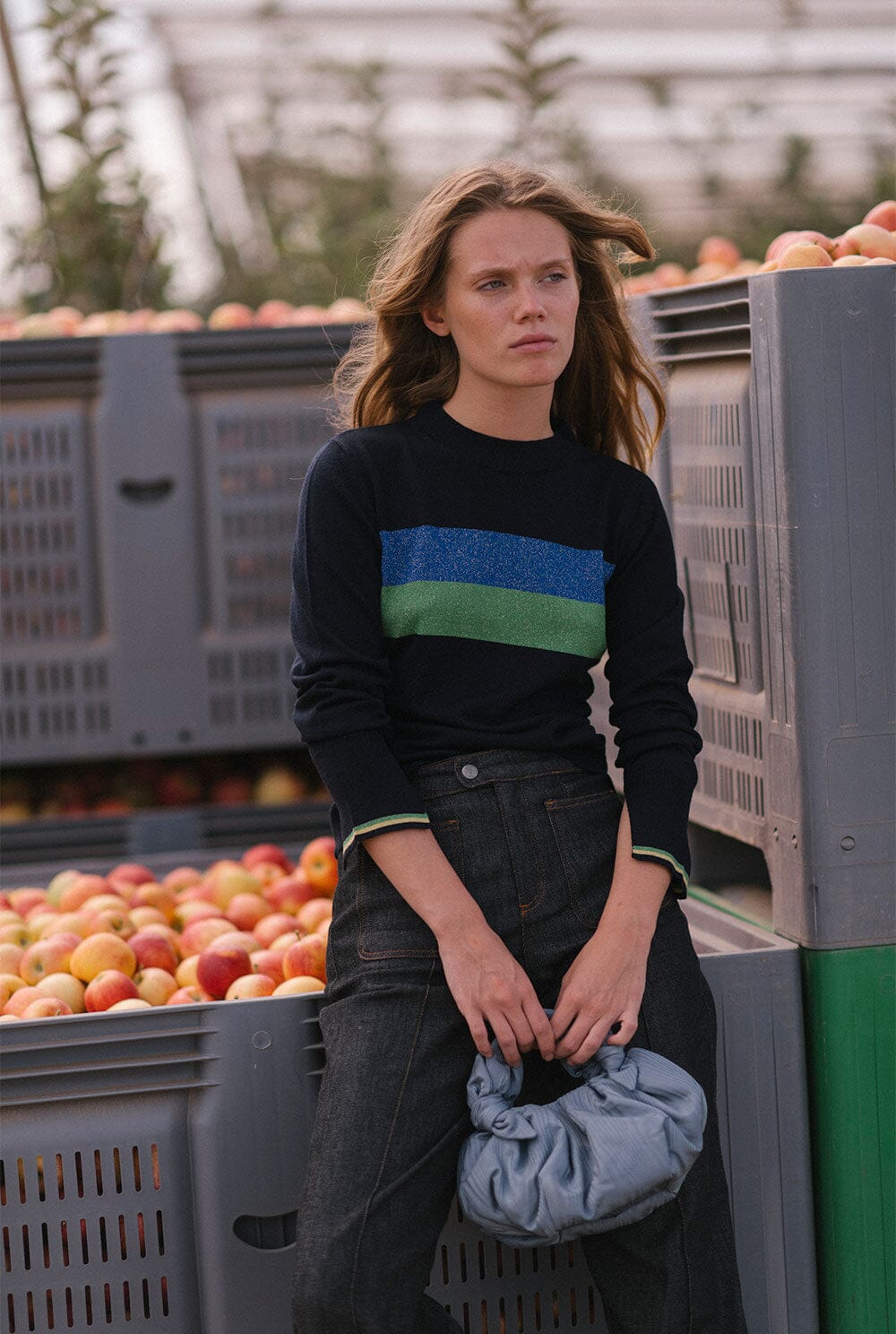 Bernatta Mini Grey Jacquard Hand bags Laia Alen