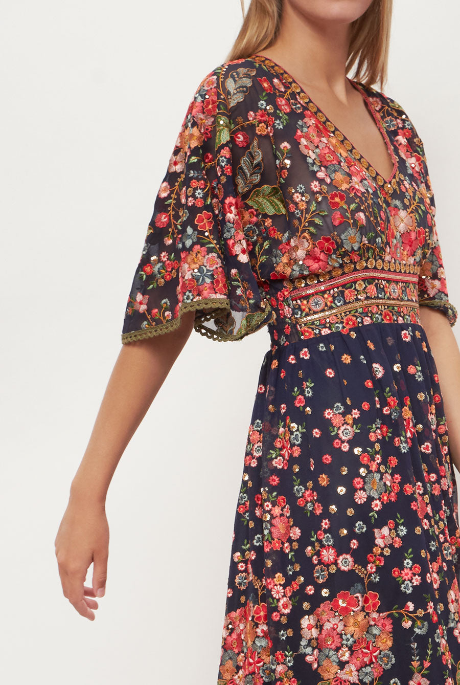 Carmen blue marine dress Dress Leyre Doueil