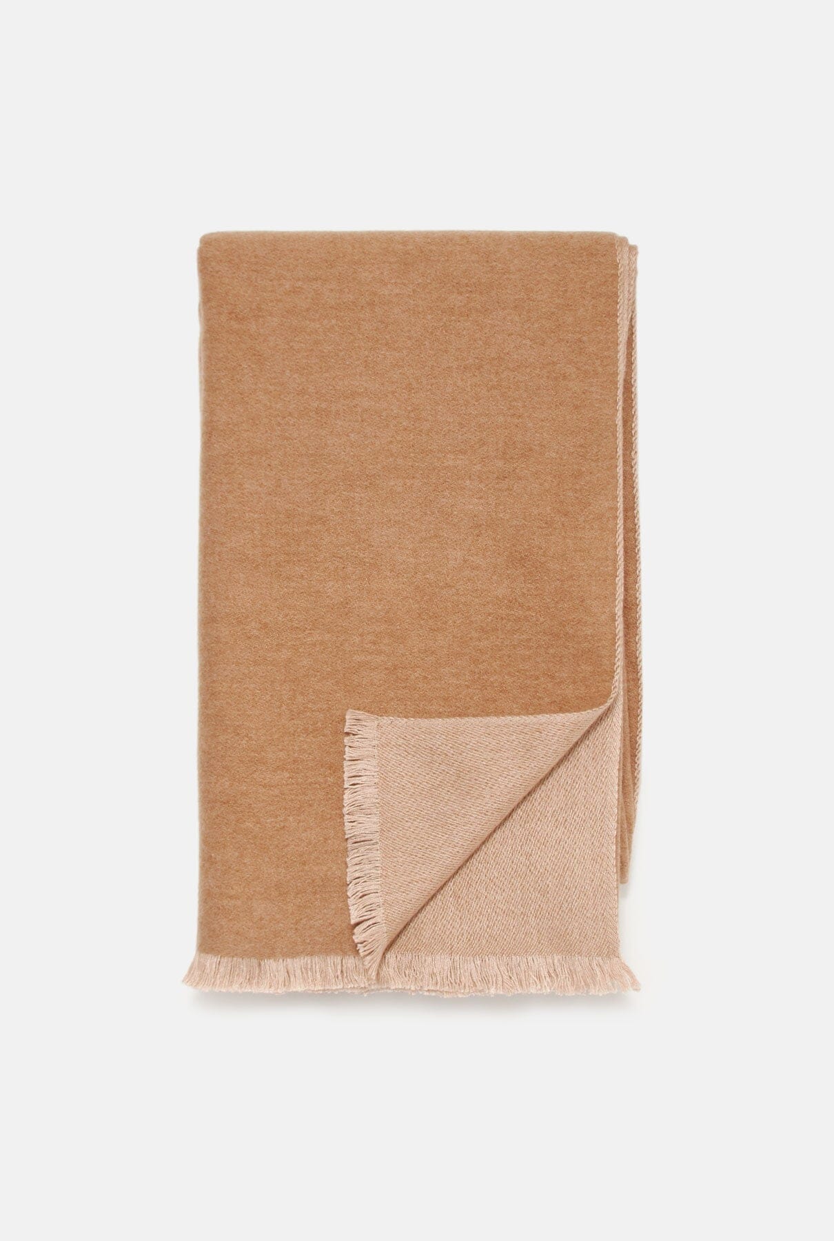 Cashmere and Camel Hair blanket in Camel colour Foulards & Scarves Victoria de Talhora