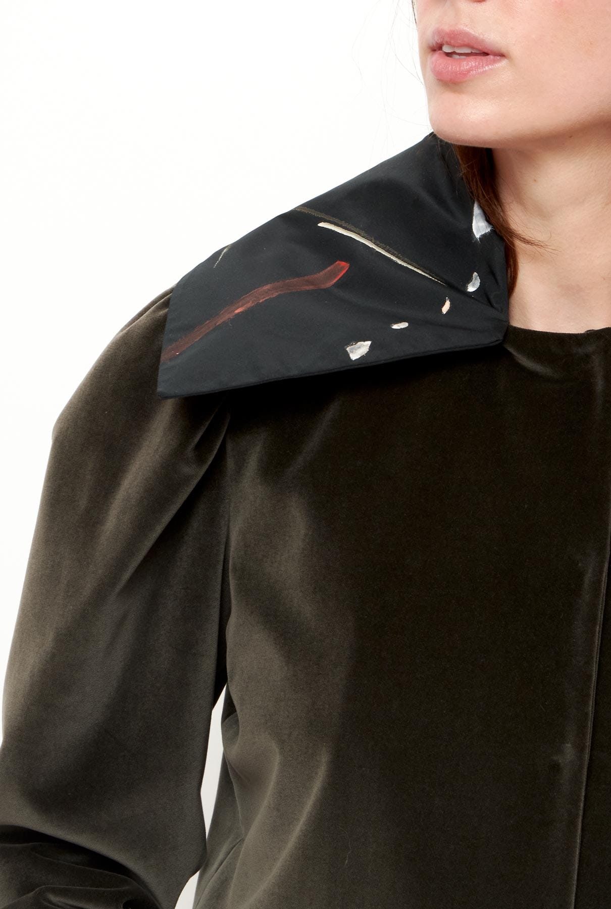 Chaqueta cuello pintado Jackets Luciana Estudio