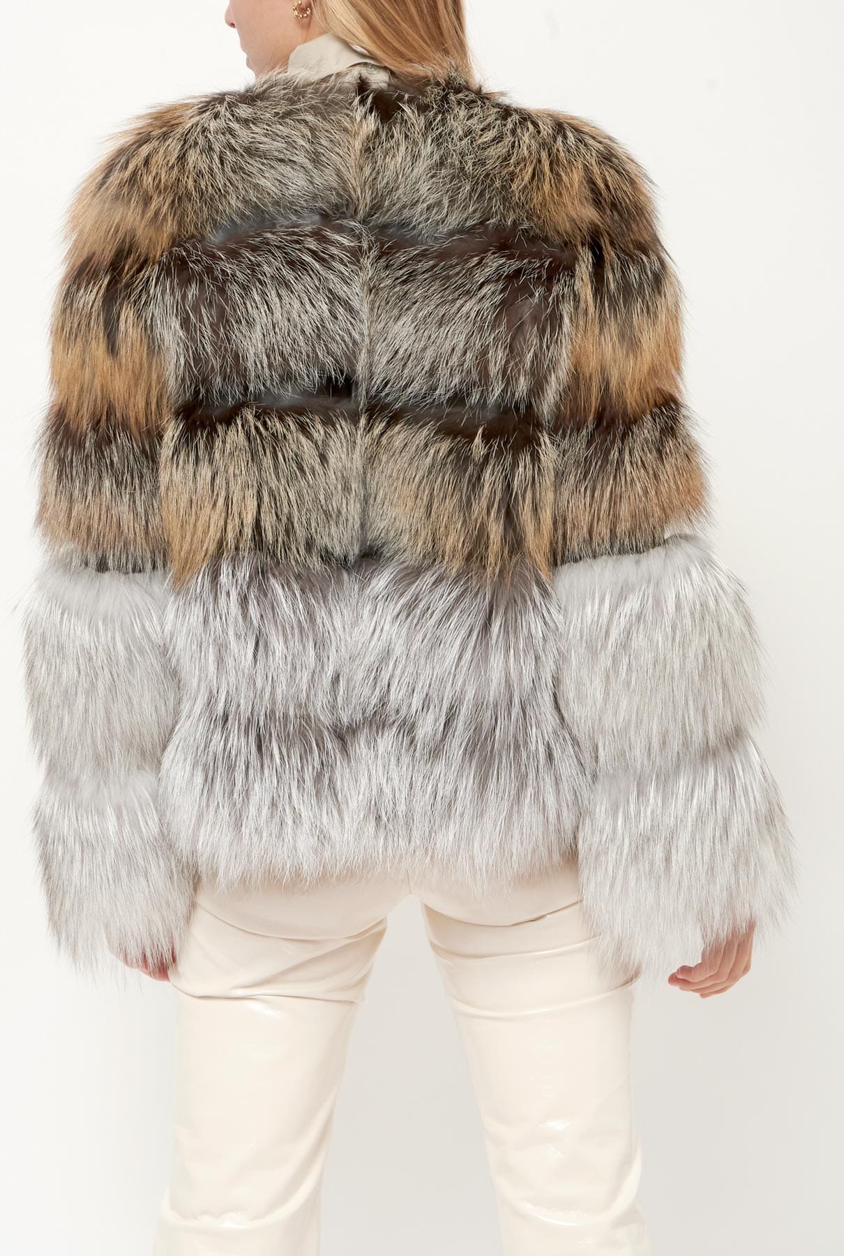 Chaqueta de pelo largo bicolor Jackets Miguel Marinero