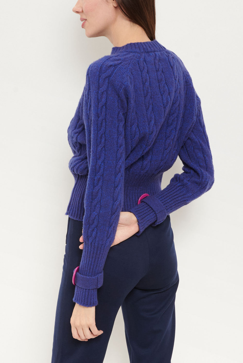 Clara Cable knit blue Sweaters Laia Alen