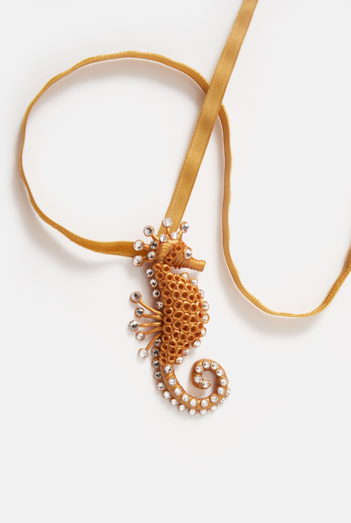 Colgante/Broche Caballito de Mar Oro Strauss Brooch Joaquin Blanco