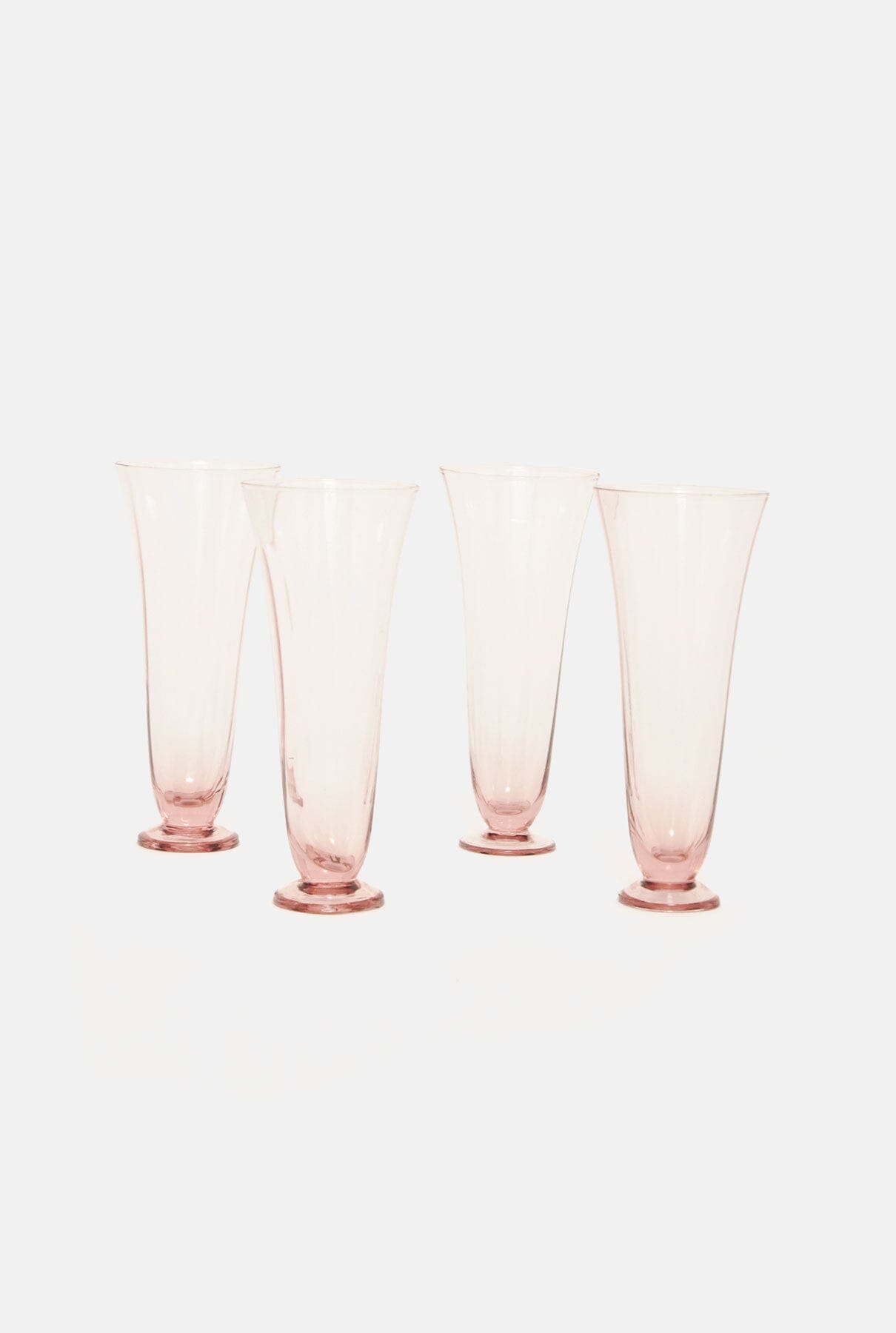 Copas champagne olas rosas ( PACK DE 4 ) Tableware Cantabrico Living