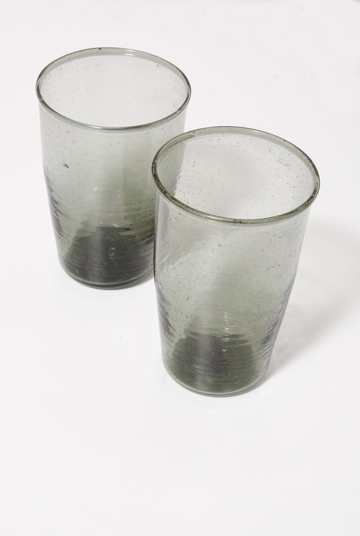 Cuarteto vasos artesanos grises Tableware Cantabrico Living