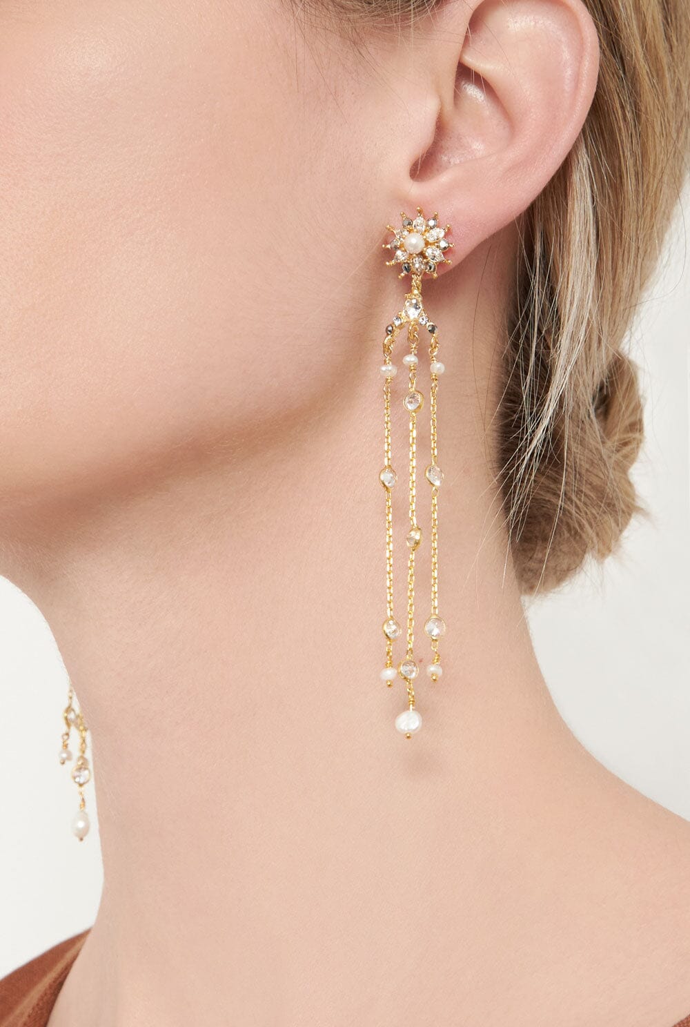 Eiffel Perla + Flecos Earrings M de Paulet 