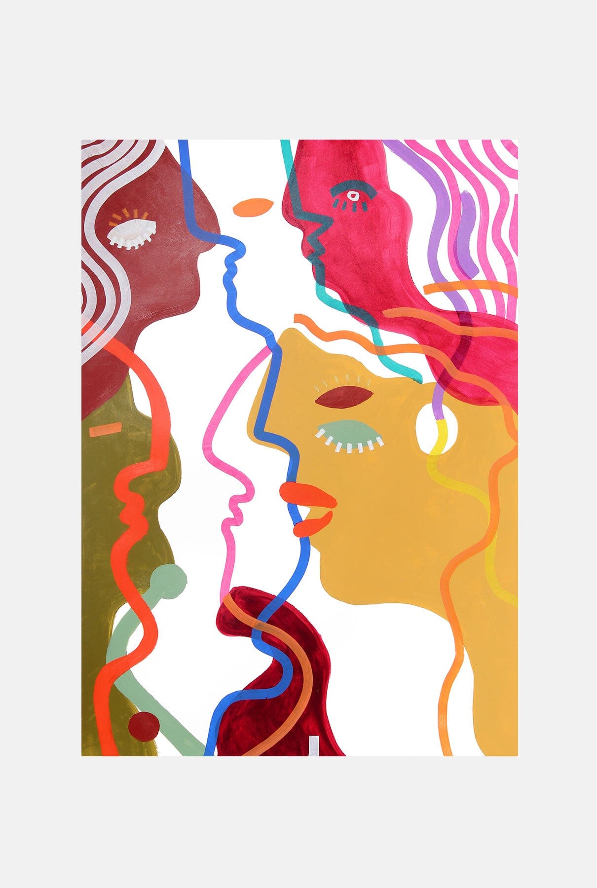 Face Color Paintings Máscaraqueespalda