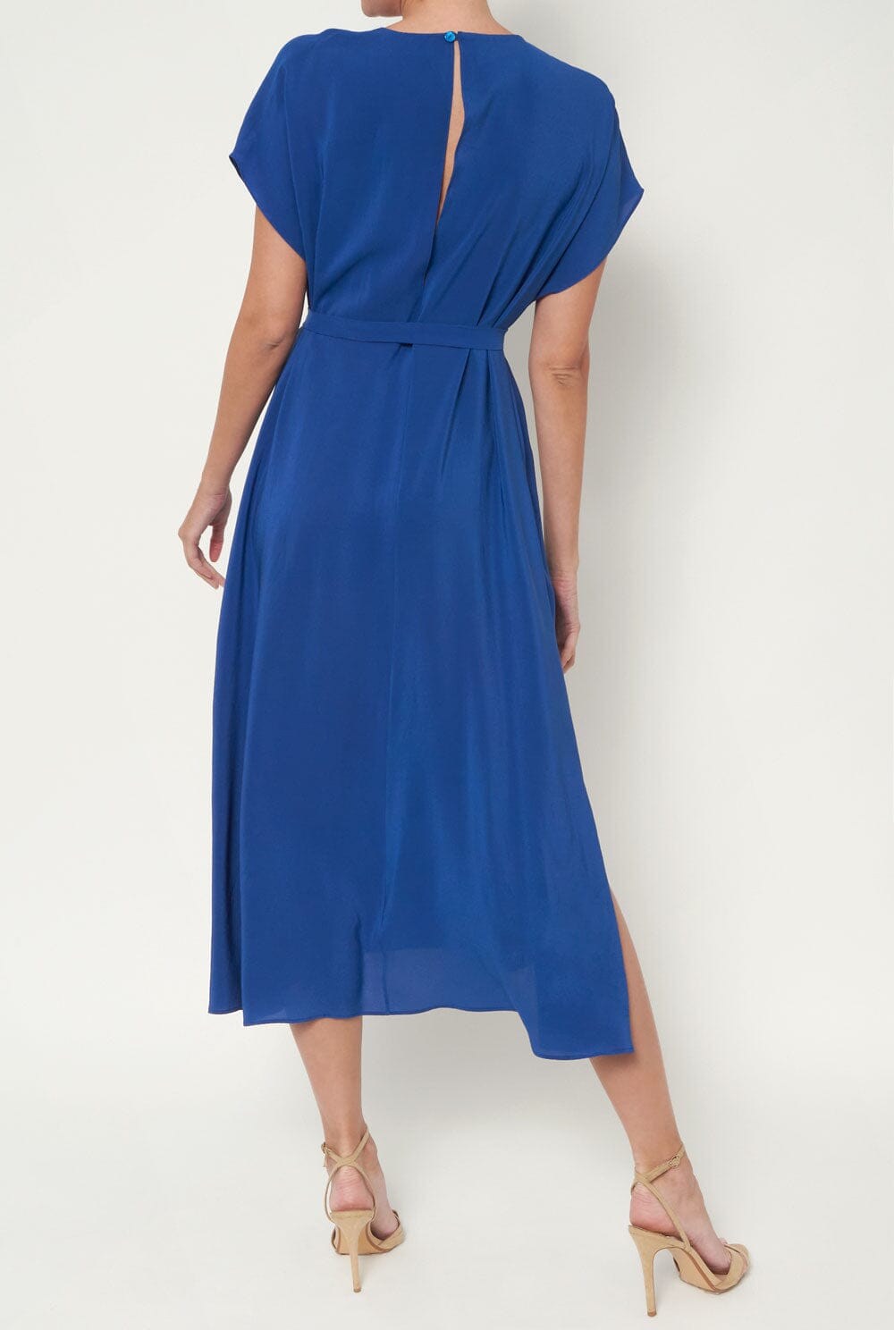 Fatima Long Dress Blue Indigo Dresses Atelier Aletheia