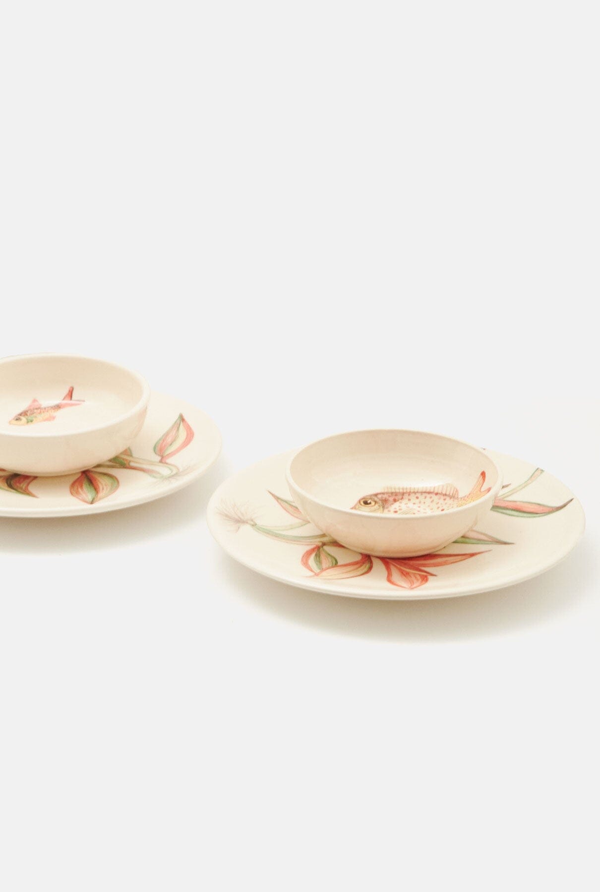 Fish-Plants. ( For 2 persons) Tableware Nuria Blanco