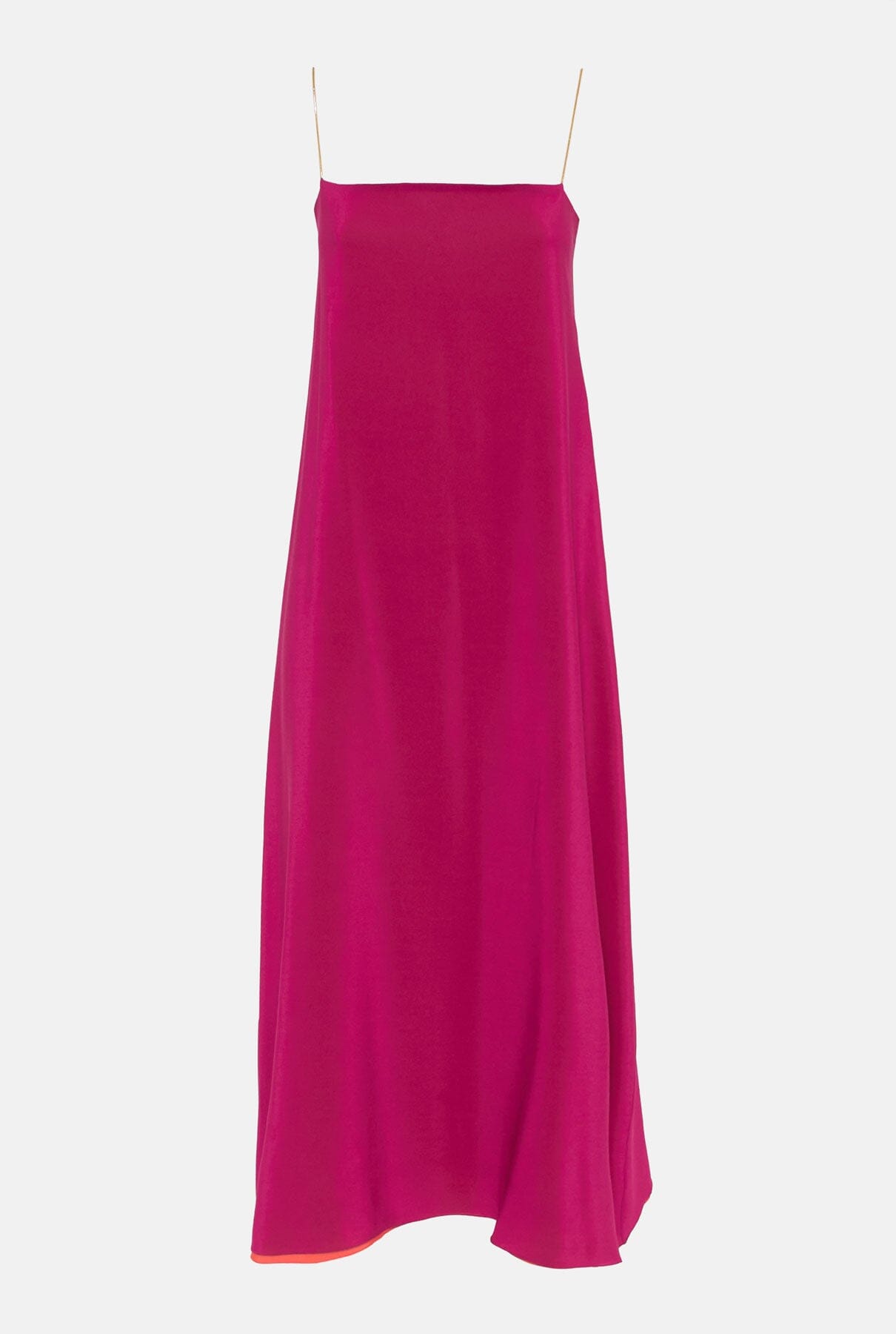 Flor Reversible Extra Long Dress bougainvillea/orange Dresses Atelier Aletheia