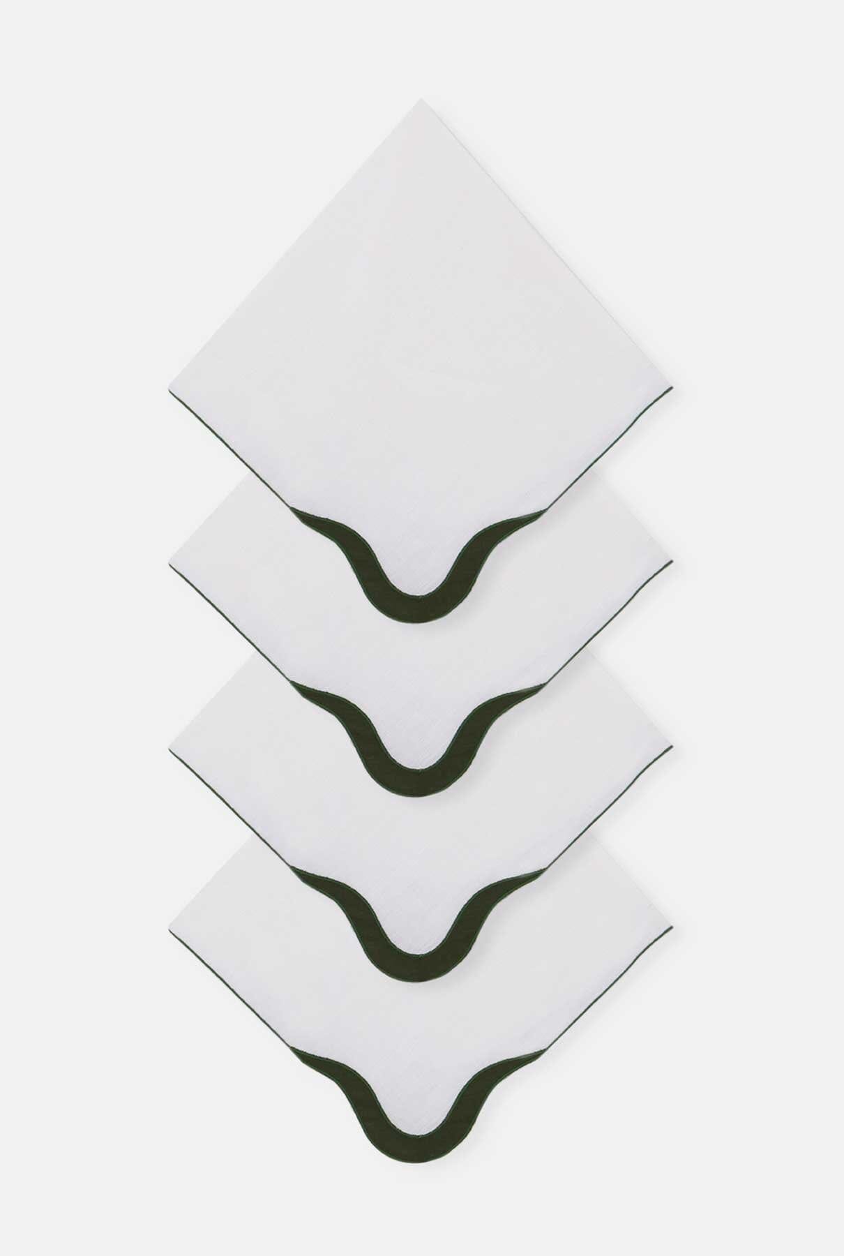 Green waves napkin Tablewear Los Encajeros