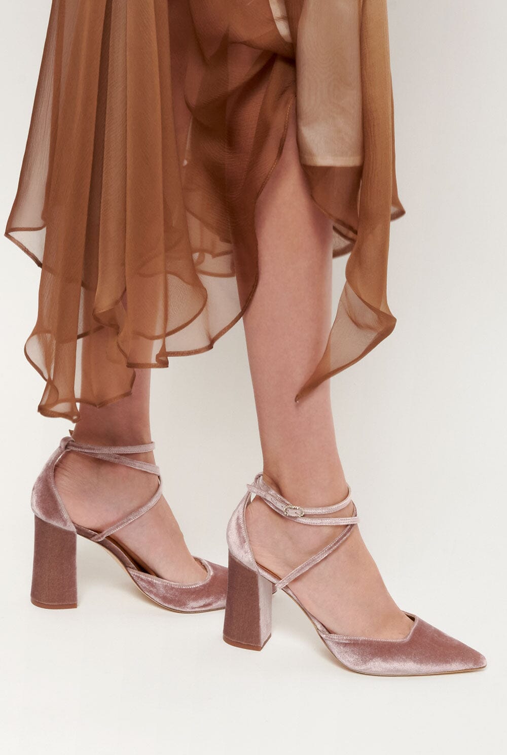 Greta 9 Rosa Viejo Heels Flordeasoka