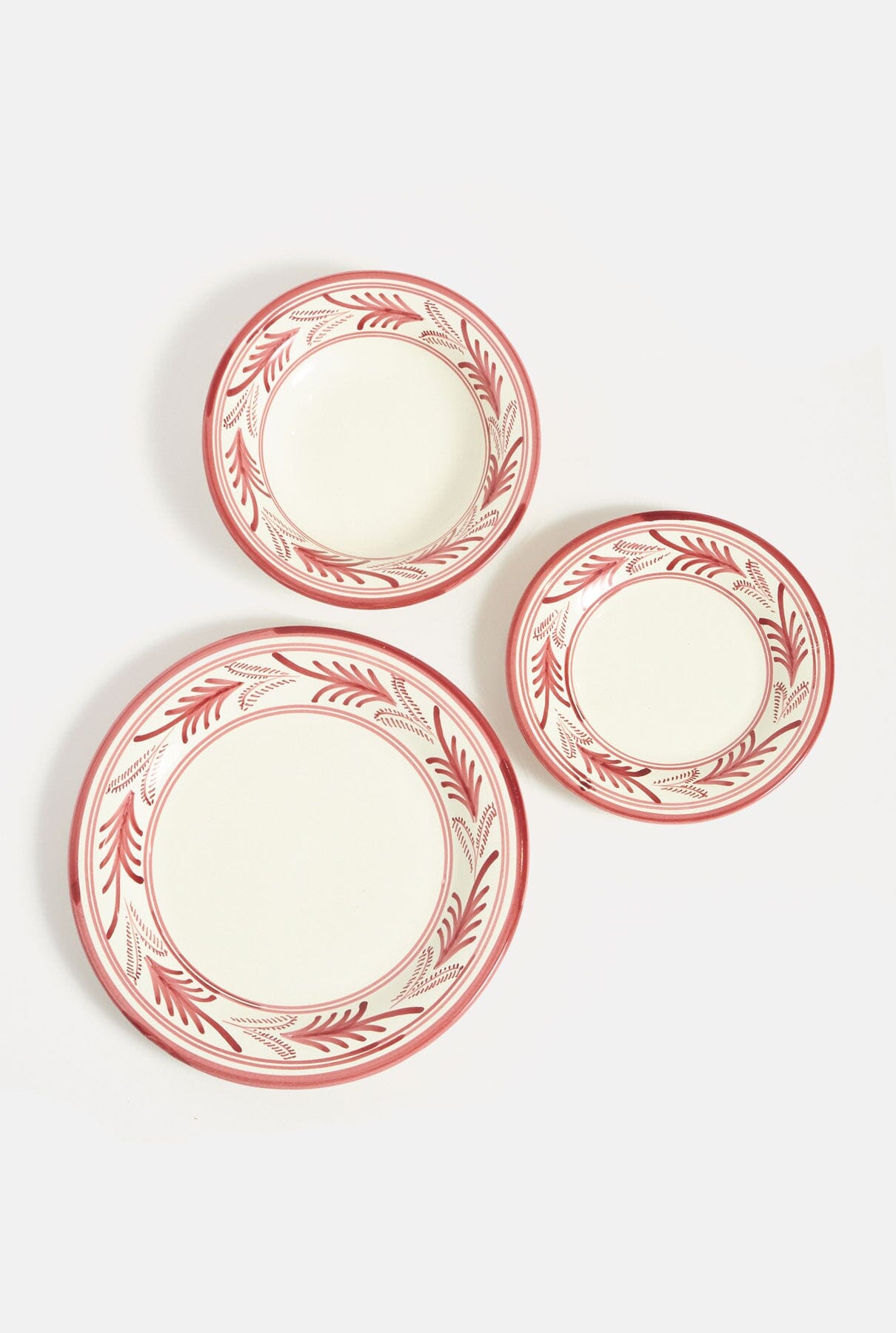 Helechos dining Set in pink (one serving) Tableware Casa Tica